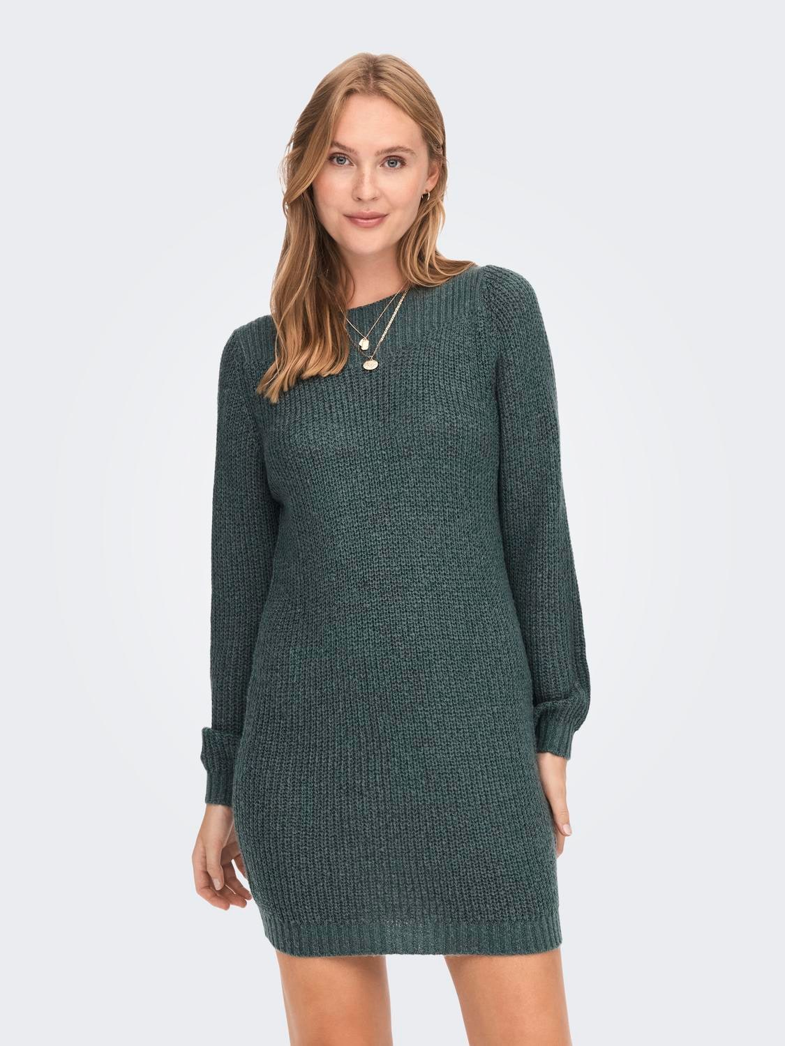 JDY Minikleid »JDYWHITNEY MEGAN L/S BOAT DRESS KNT NOOS« Sommerkleid