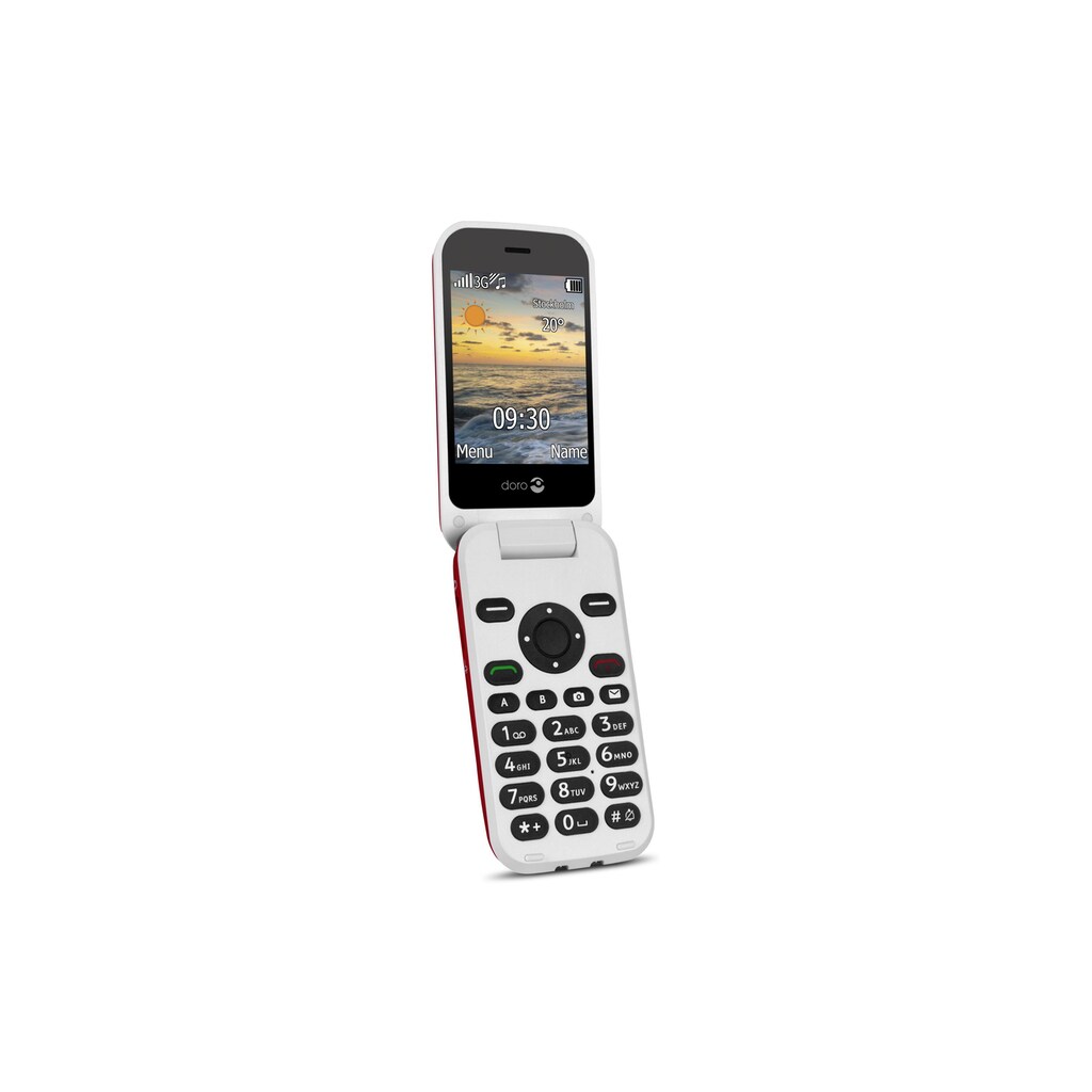 Doro Smartphone »6620 Rot«, rot, 7,1 cm/2,8 Zoll, 0 GB Speicherplatz