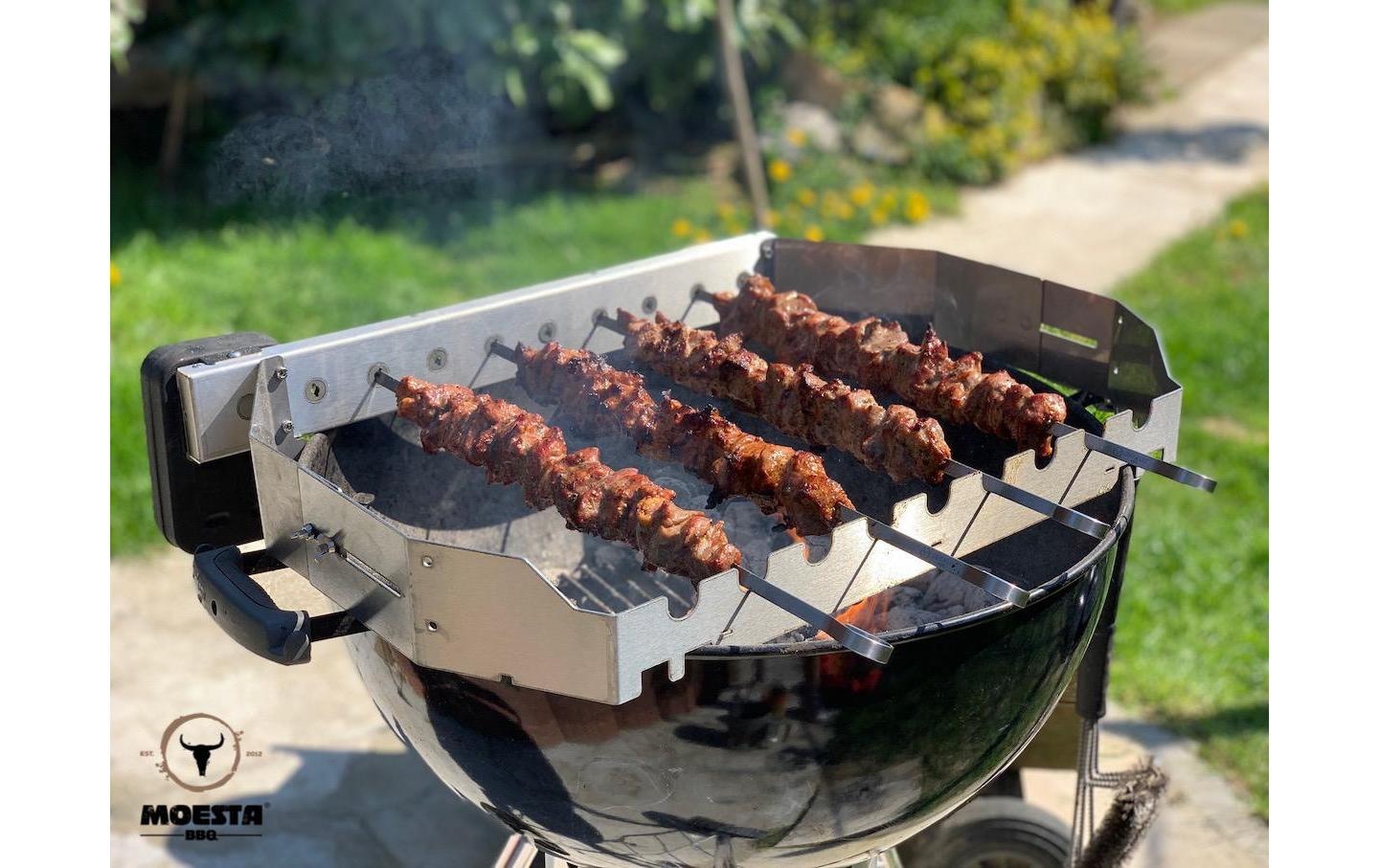 Grillplattenaufsatz »Grillaufsatz Churrasco-S für Ø 57/60 cm PizzaRing«, Edelstahl