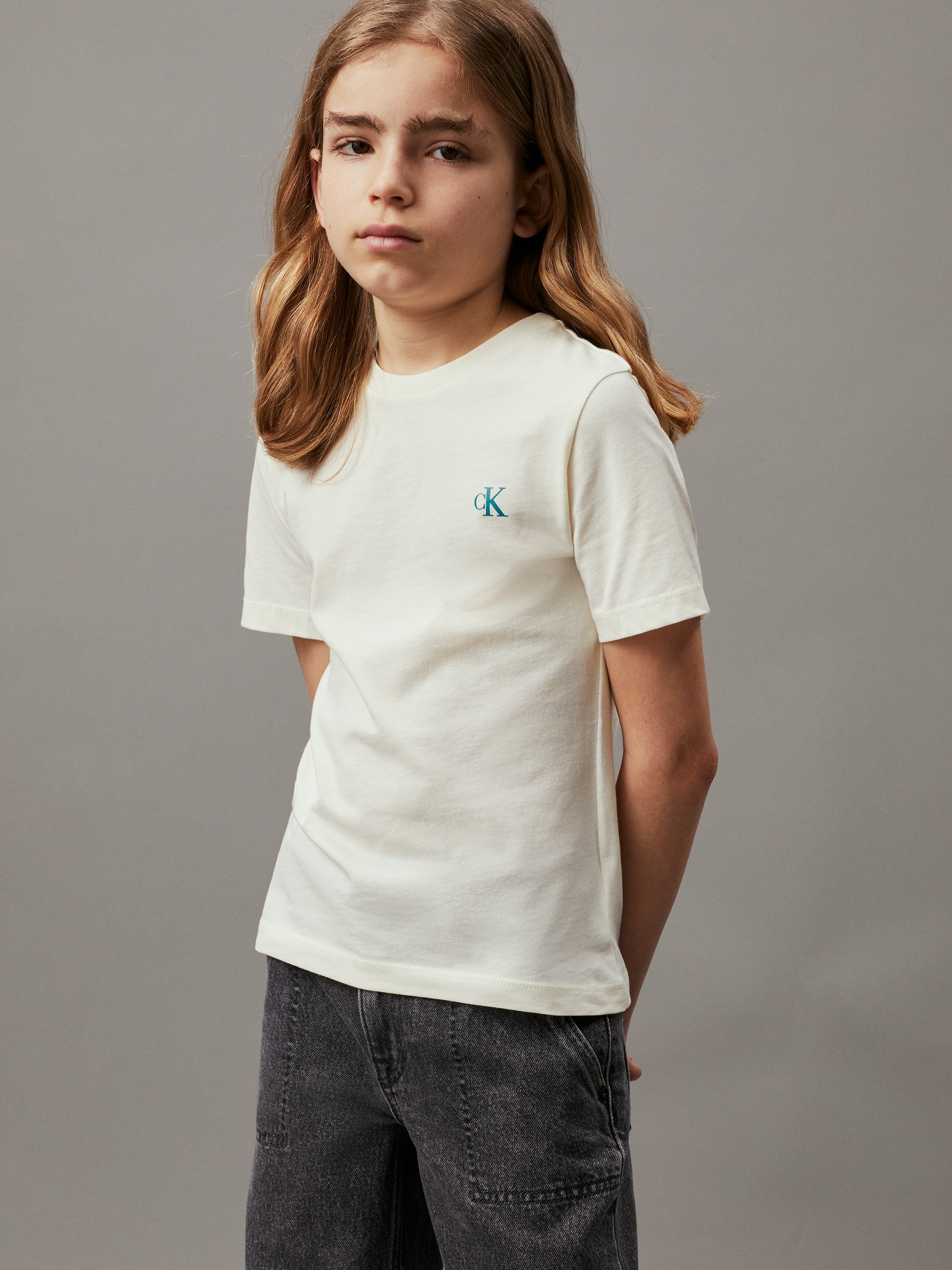 Calvin Klein Jeans T-Shirt »2-PACK MONOGRAM TOP«, für Kinder bis 16 Jahre mit Logoprägung