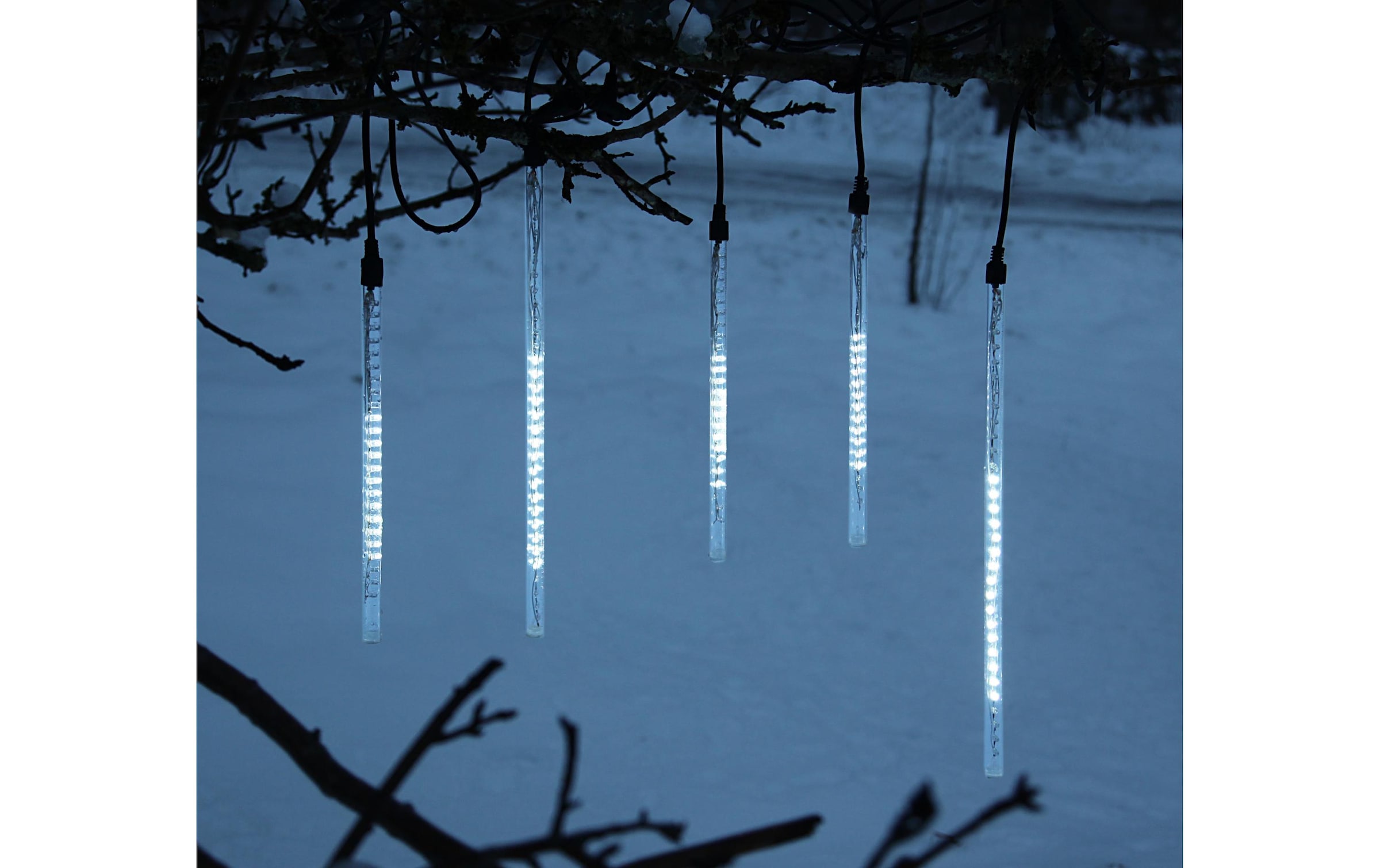 Parforce Traditional Hunting LED-Lichtervorhang »Snowfall 6.75 m Starter Set, Outdoor«