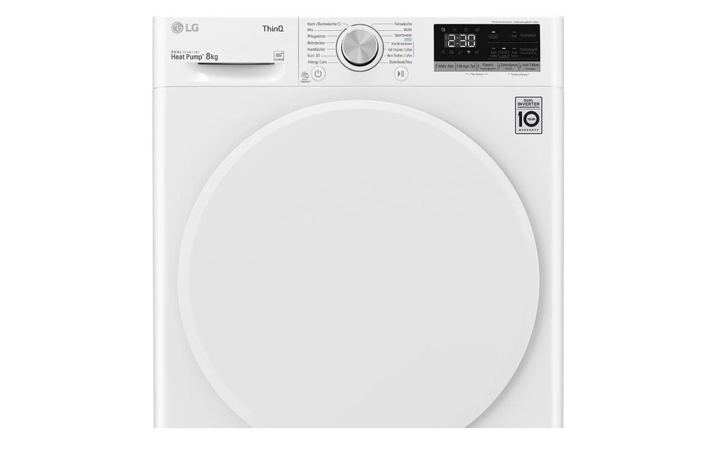 LG Wärmepumpentrockner »V3RT8N Links/Wech«, 8 kg