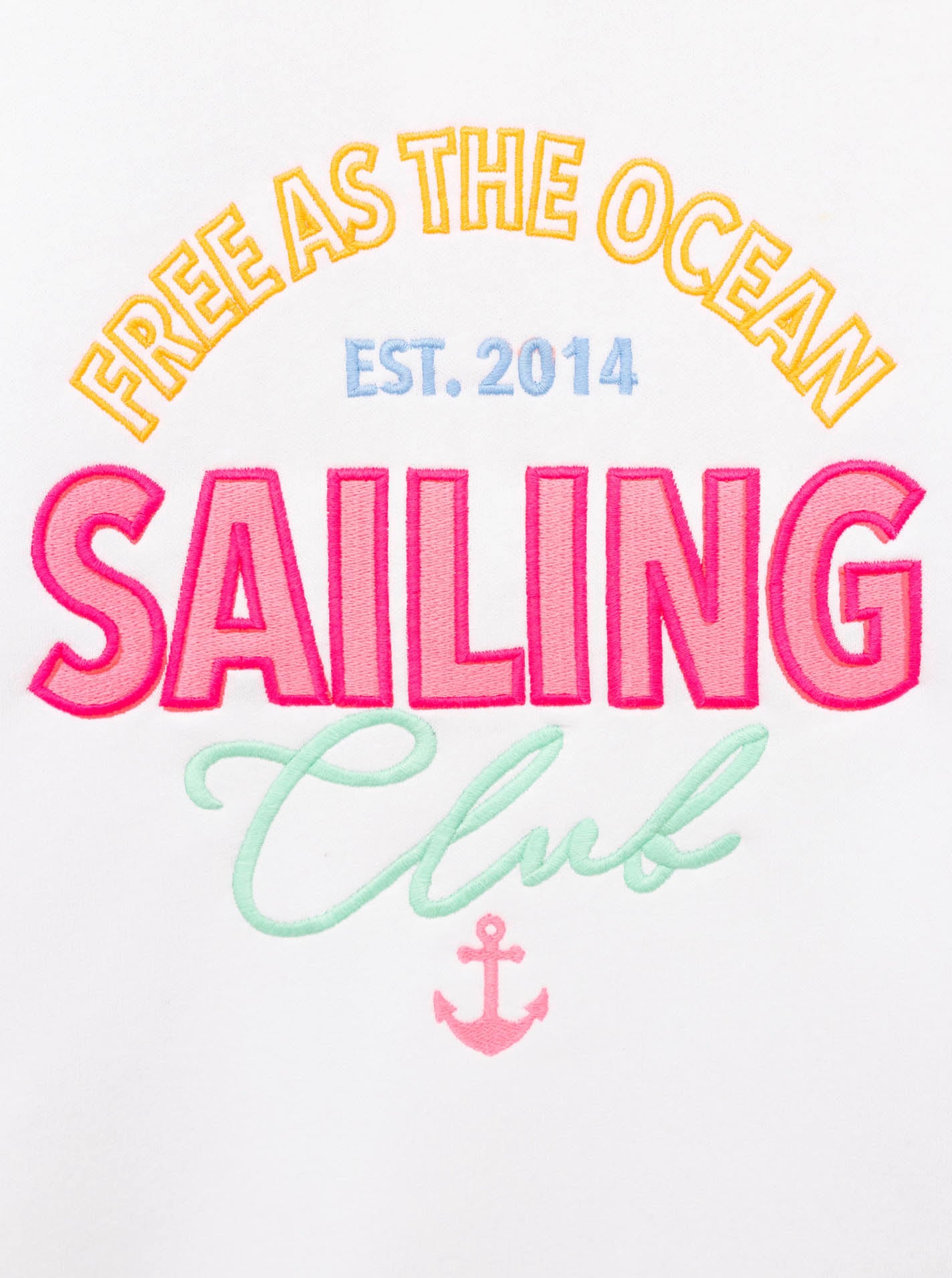 Zwillingsherz Kapuzensweatjacke »"Sailing Club"«, Kapuzensweatjacke mit grosser SAILING Applikation am Rücken und Tasche