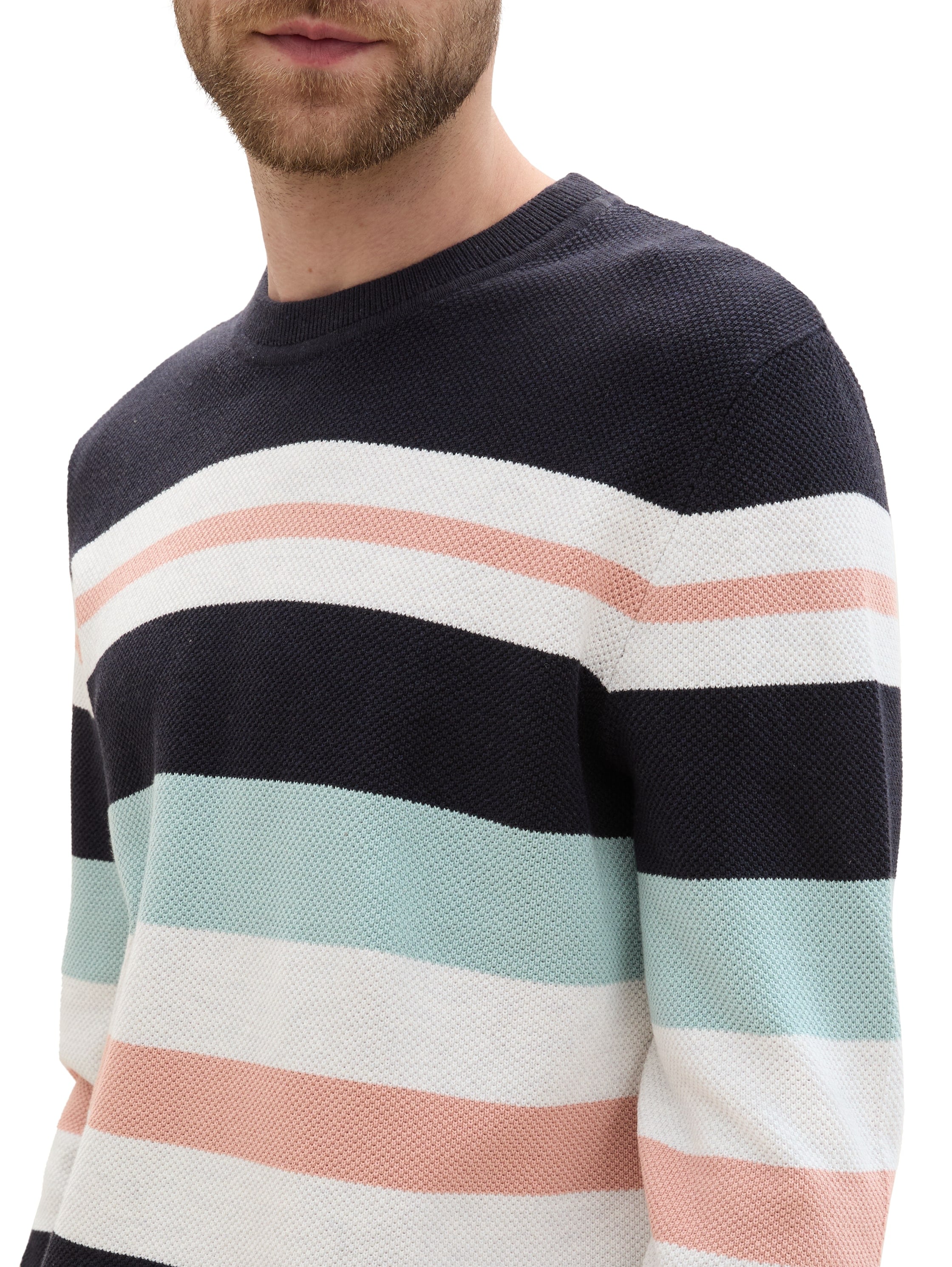 TOM TAILOR Strickpullover, im Streifen-Design