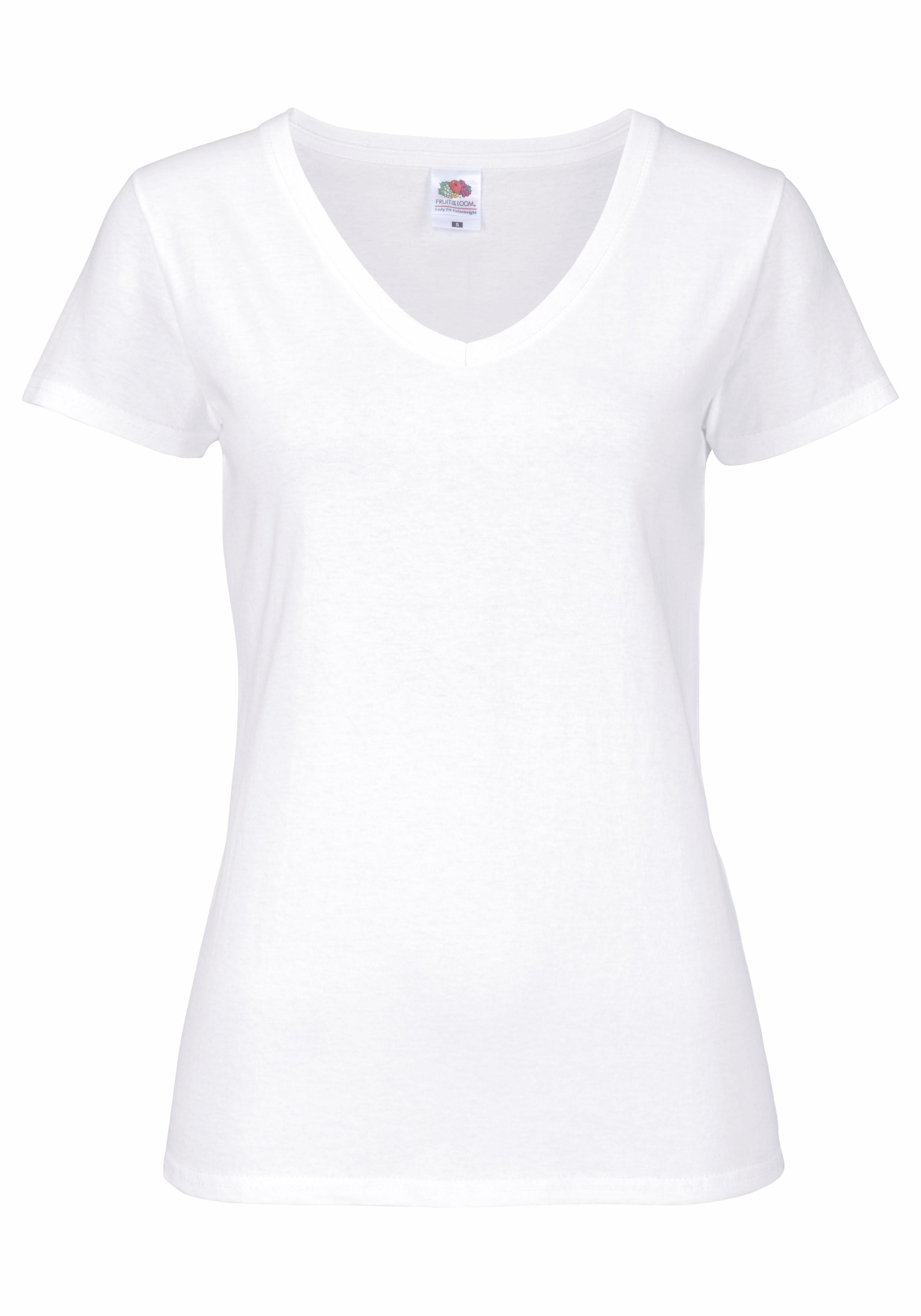 Fruit of the Loom V-Shirt »Lady-Fit Valueweight V-Neck«