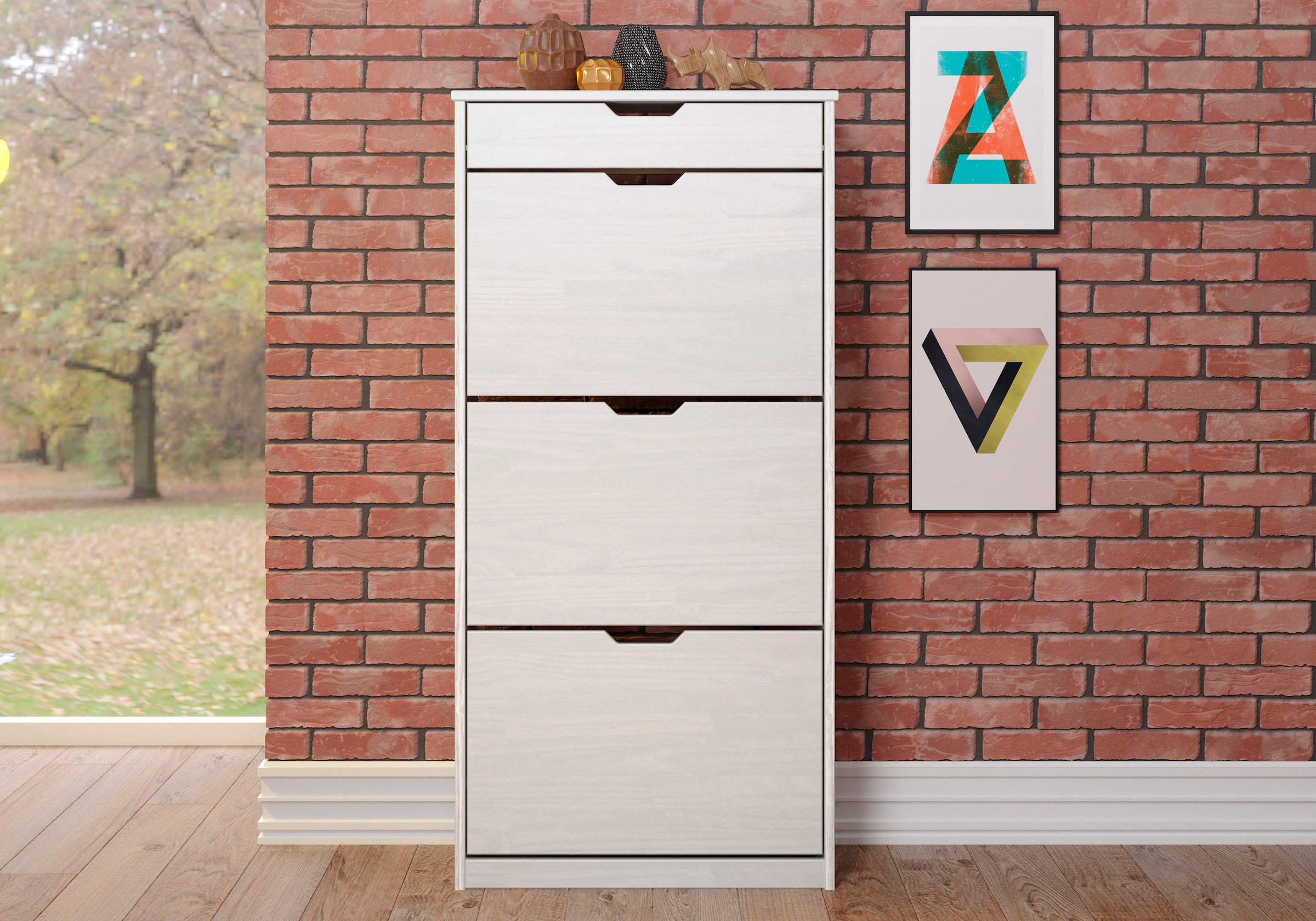 INTER-FURN Schuhschrank »Mestre«, praktisch und aus massiver Kiefer