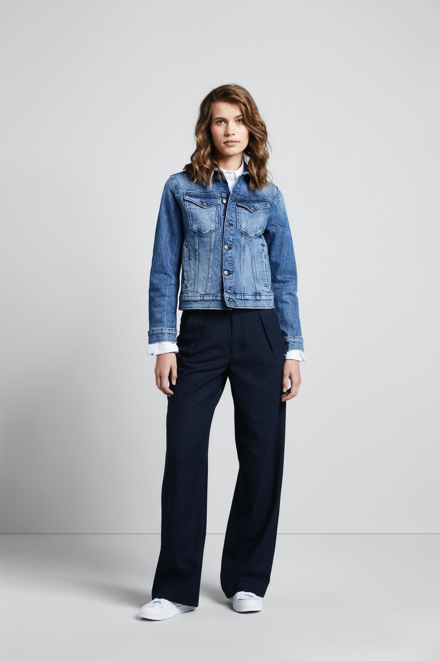 bugatti Jeansjacke, ohne Kapuze, in Used-Optik