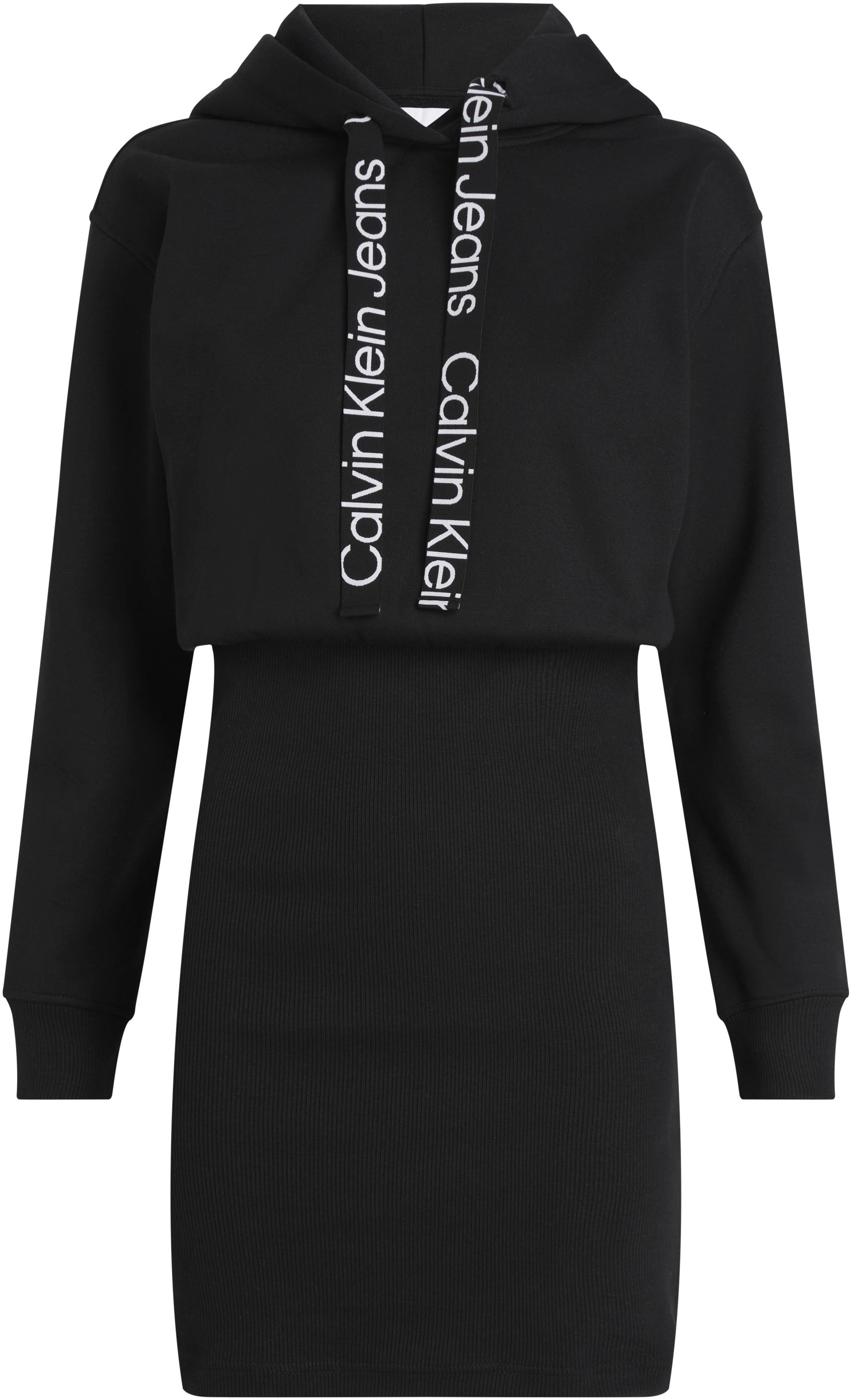 ELASTIC | Jelmoli-Versand Jeans Klein Calvin shoppen »LOGO Sweatkleid DRESS« HOODIE online