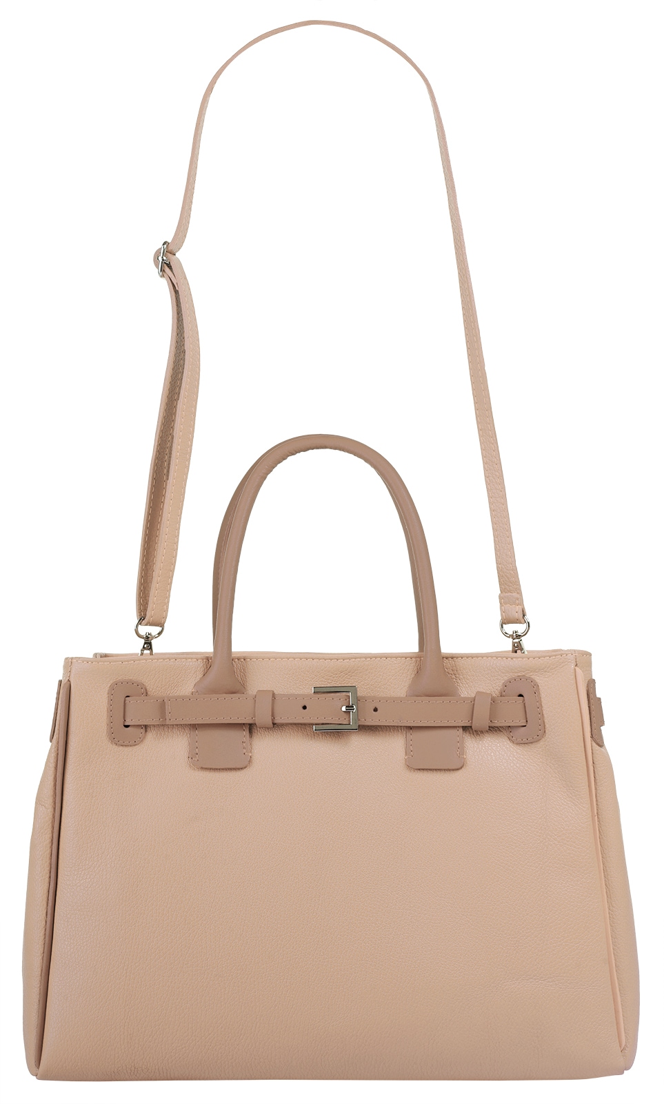 Cluty Henkeltasche, echt Leder, Made in Italy