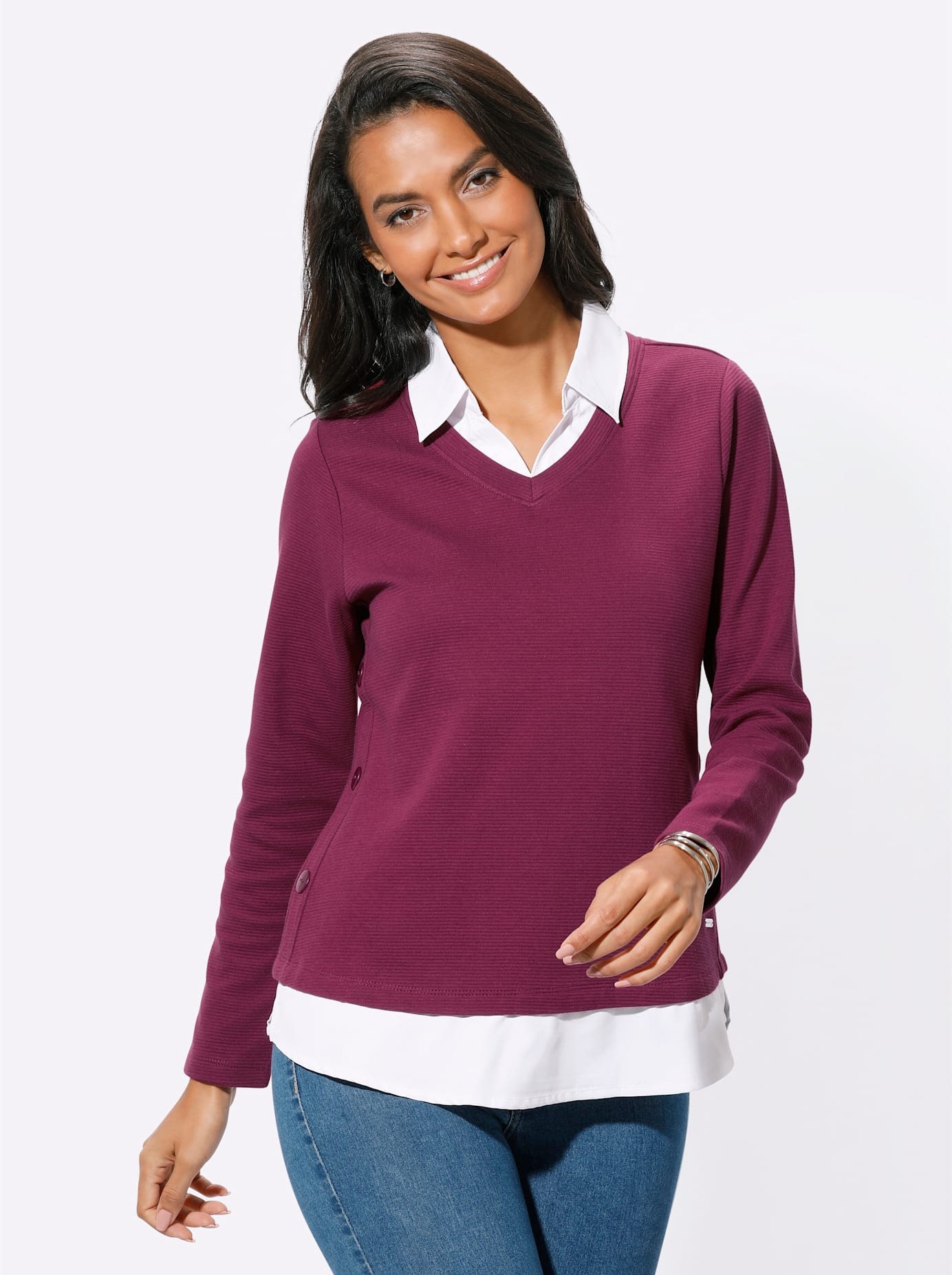 Casual Looks 2-in-1-Shirt »Shirt«, (1 tlg.)