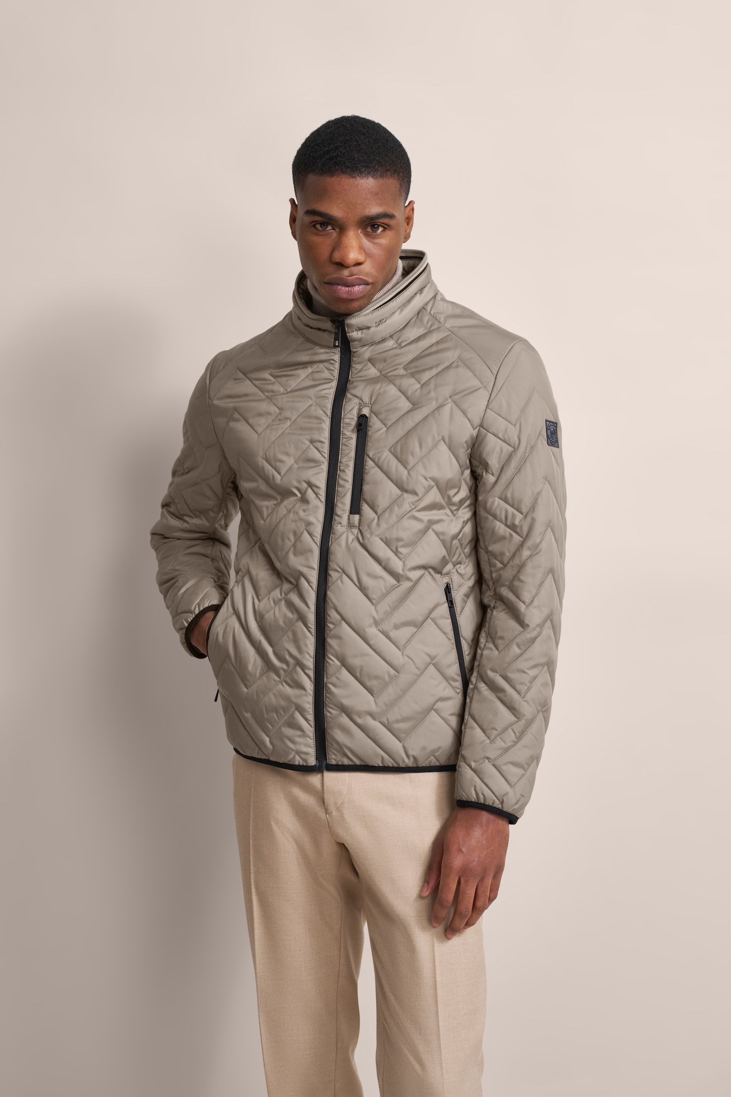 bugatti Blouson ohne Kapuze in Steppoptik