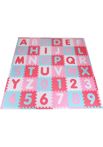 Knorrtoys® Puzzle »Alphabet + Zahlen, Pink-rosa«, Puzzlematte, Bodenpuzzle kaufen