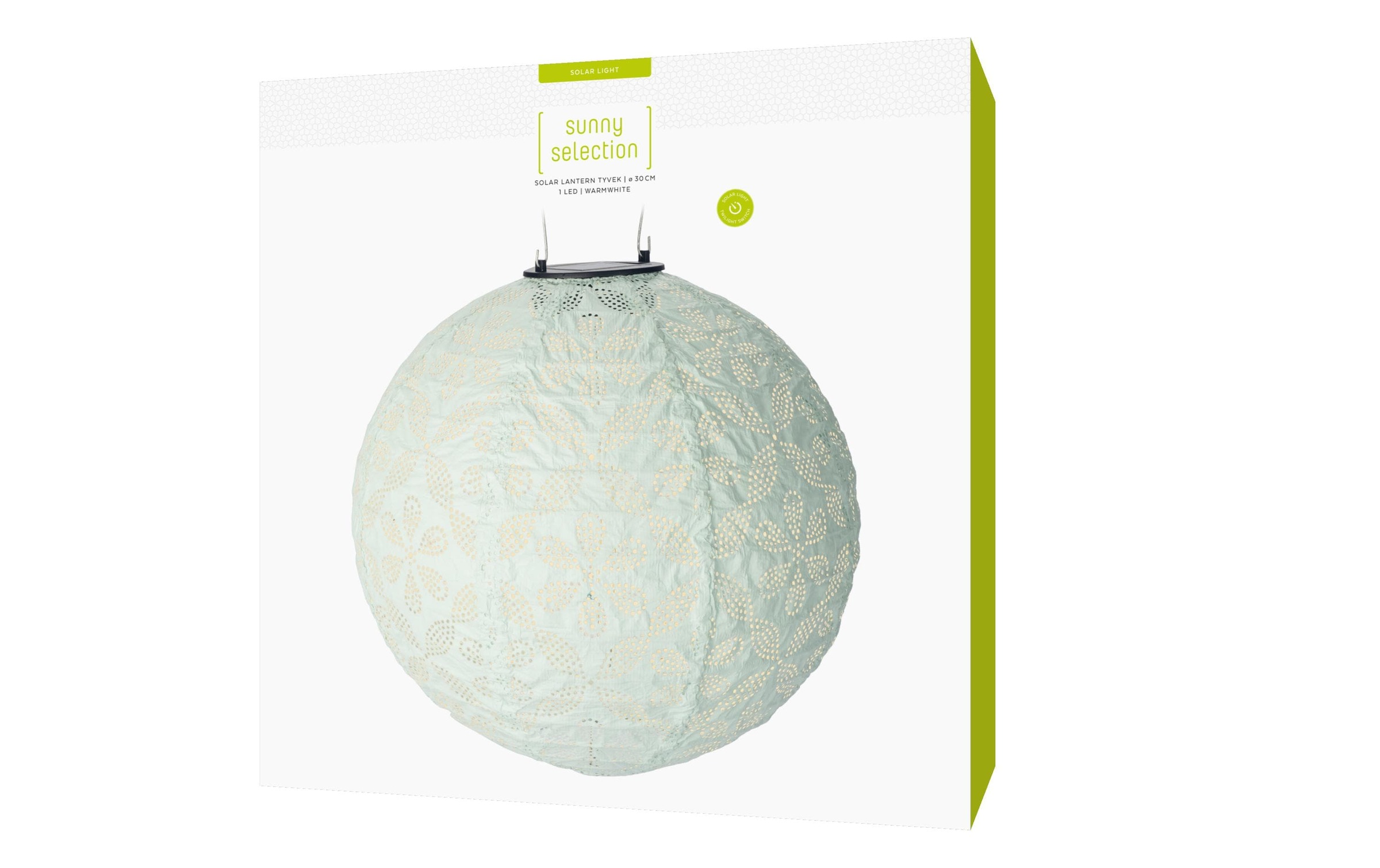 STT LED Gartenleuchte »Solar Lanterne round hellblau«, 1 flammig