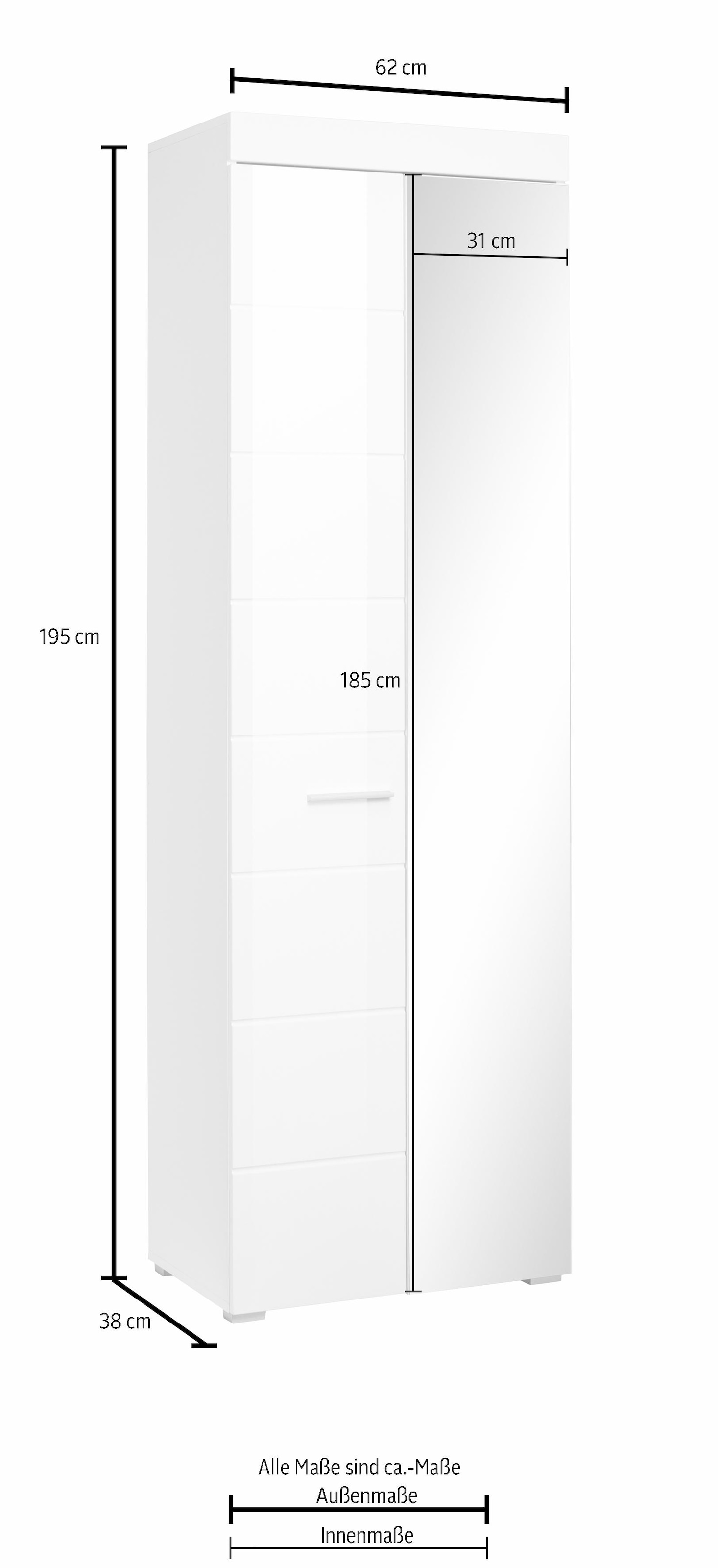 »Avena«, kaufen | Spiegeltür mit Garderobenschrank online INOSIGN Jelmoli-Versand