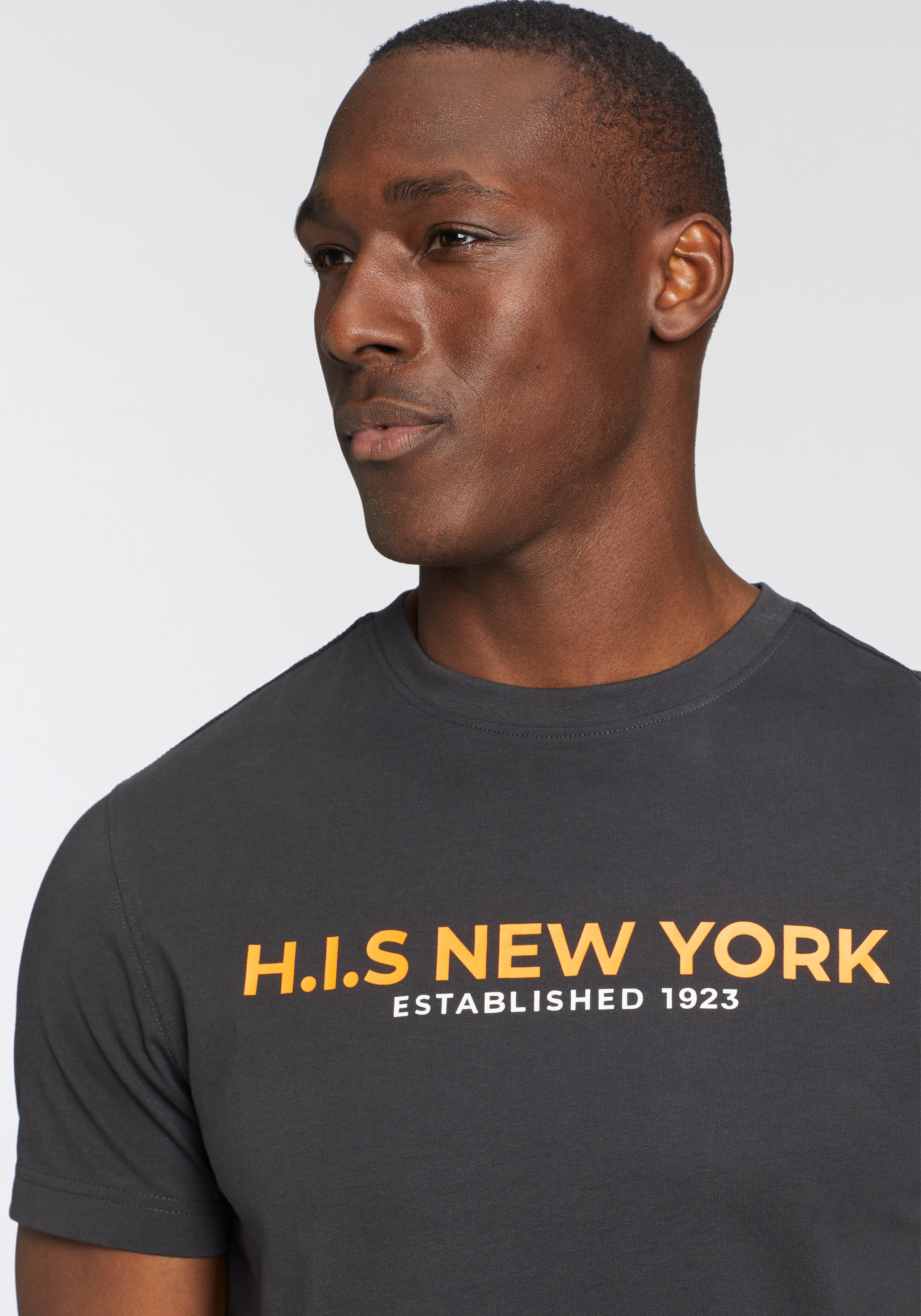 H.I.S T-Shirt, Mit grossem Frontprint