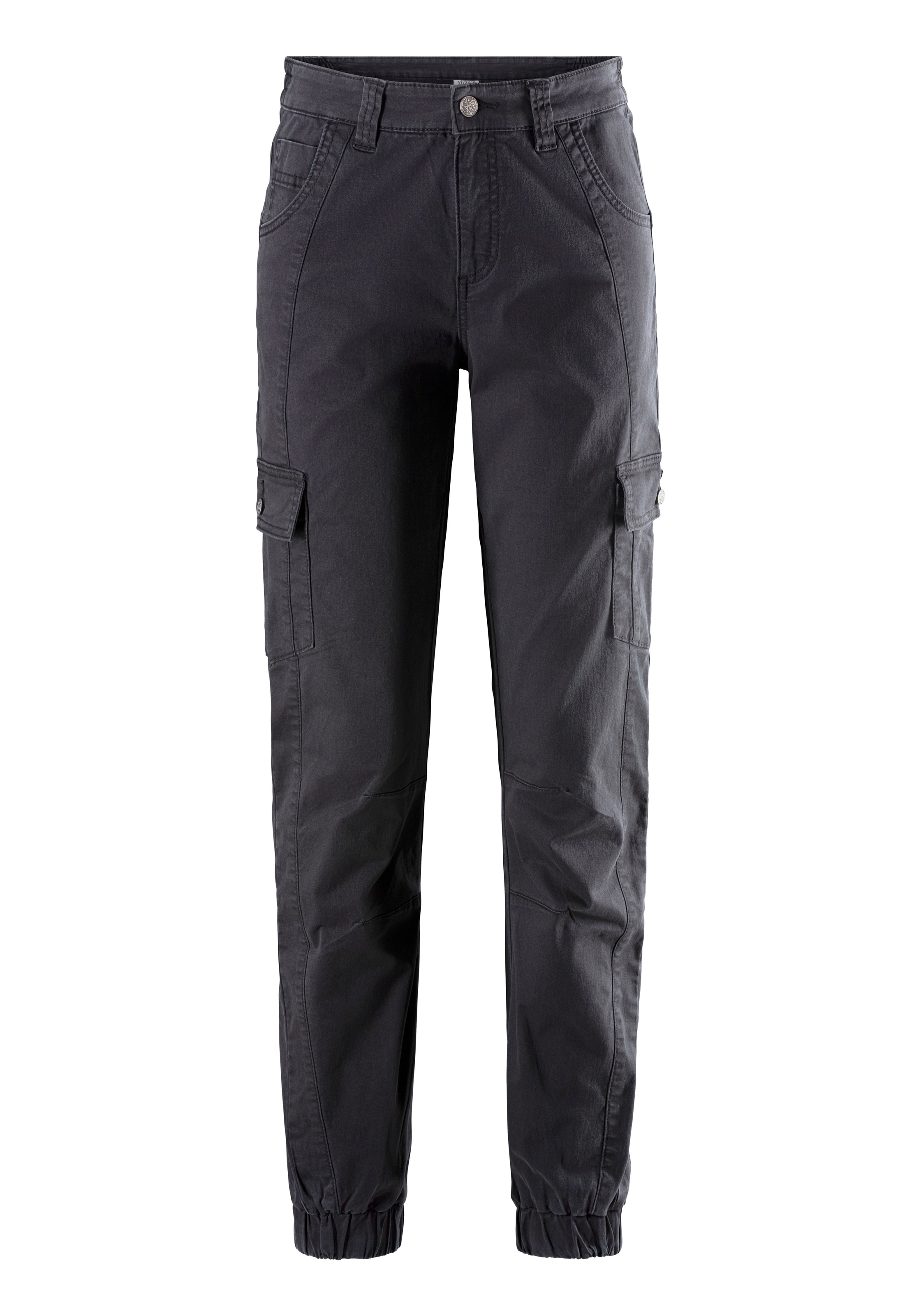 Vivance active Trekkinghose »Cargo Jeans Optik«, Baumwollmix mit Cargo Taschen