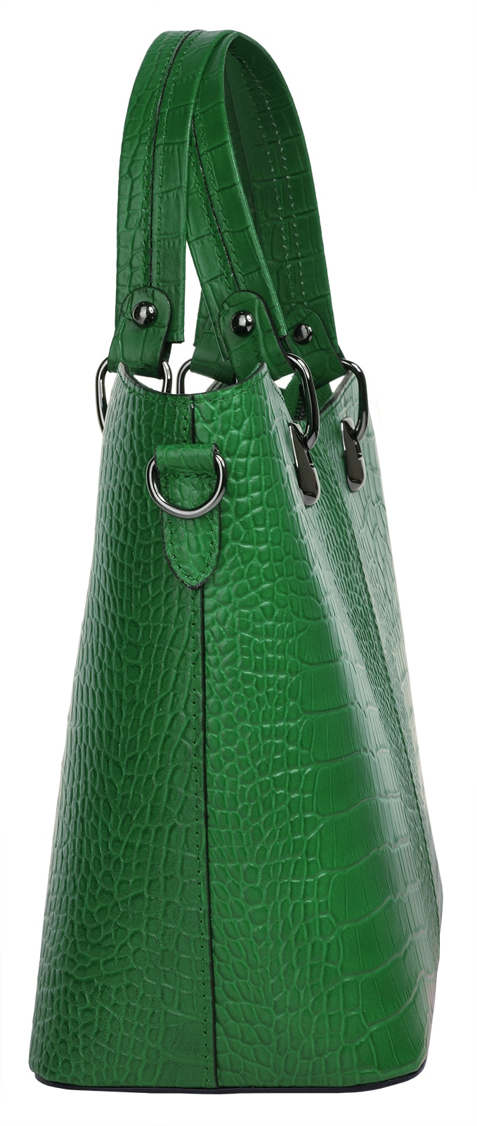 Cluty Henkeltasche, echt Leder, Made in Italy