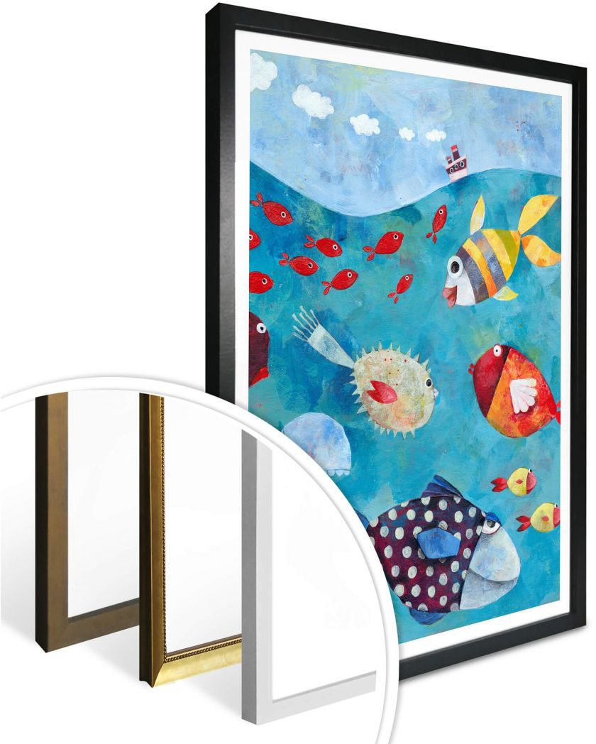Meeresfrüchte, St.), Fische »Märchen Meer«, | Wandposter online Wandbilder Poster im Bild, Fisch kaufen Wandbild, & (1 Wall-Art Jelmoli-Versand Poster,