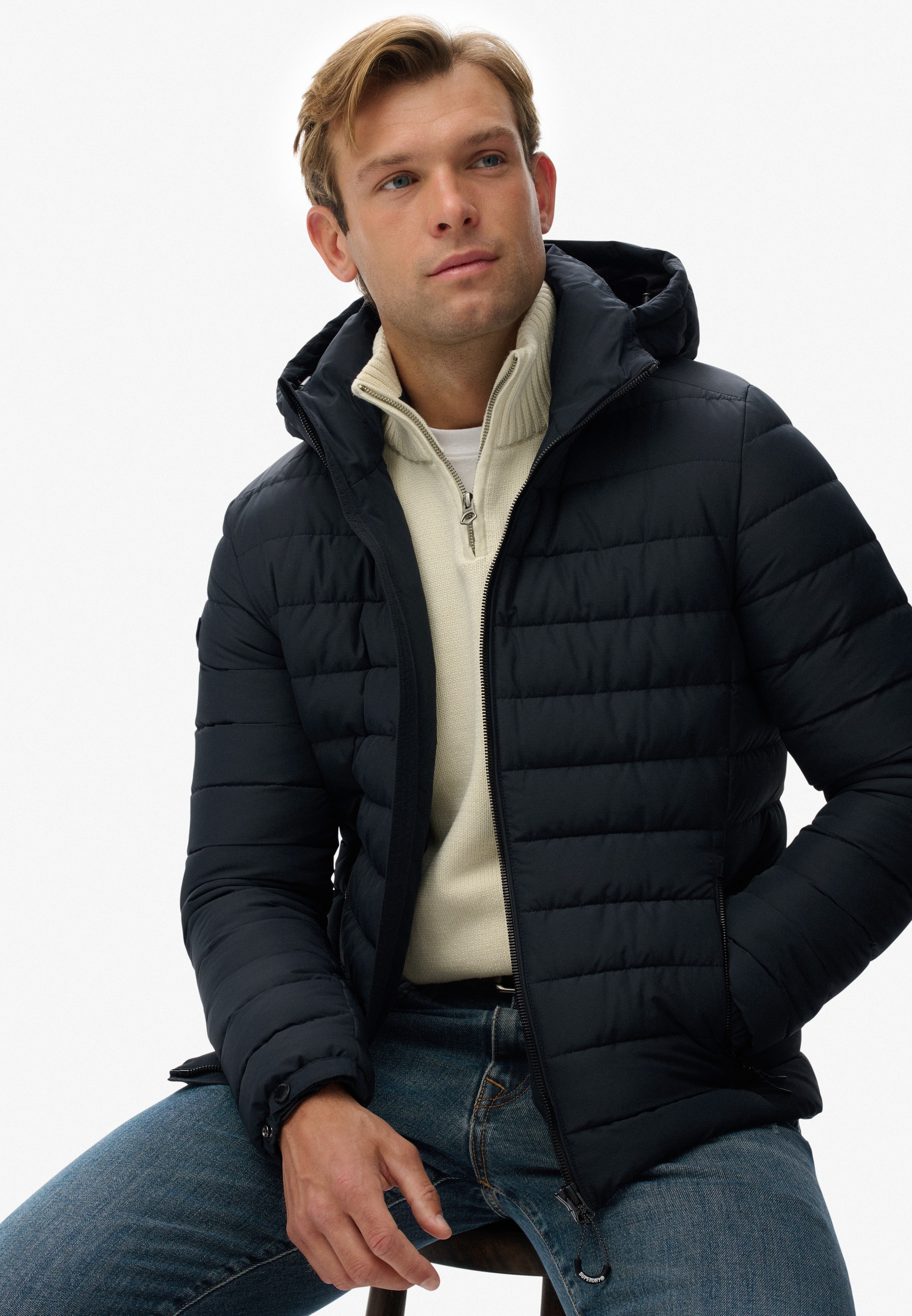 Superdry Steppjacke »HOODED FUJI PADDED JACKET«, mit Kapuze