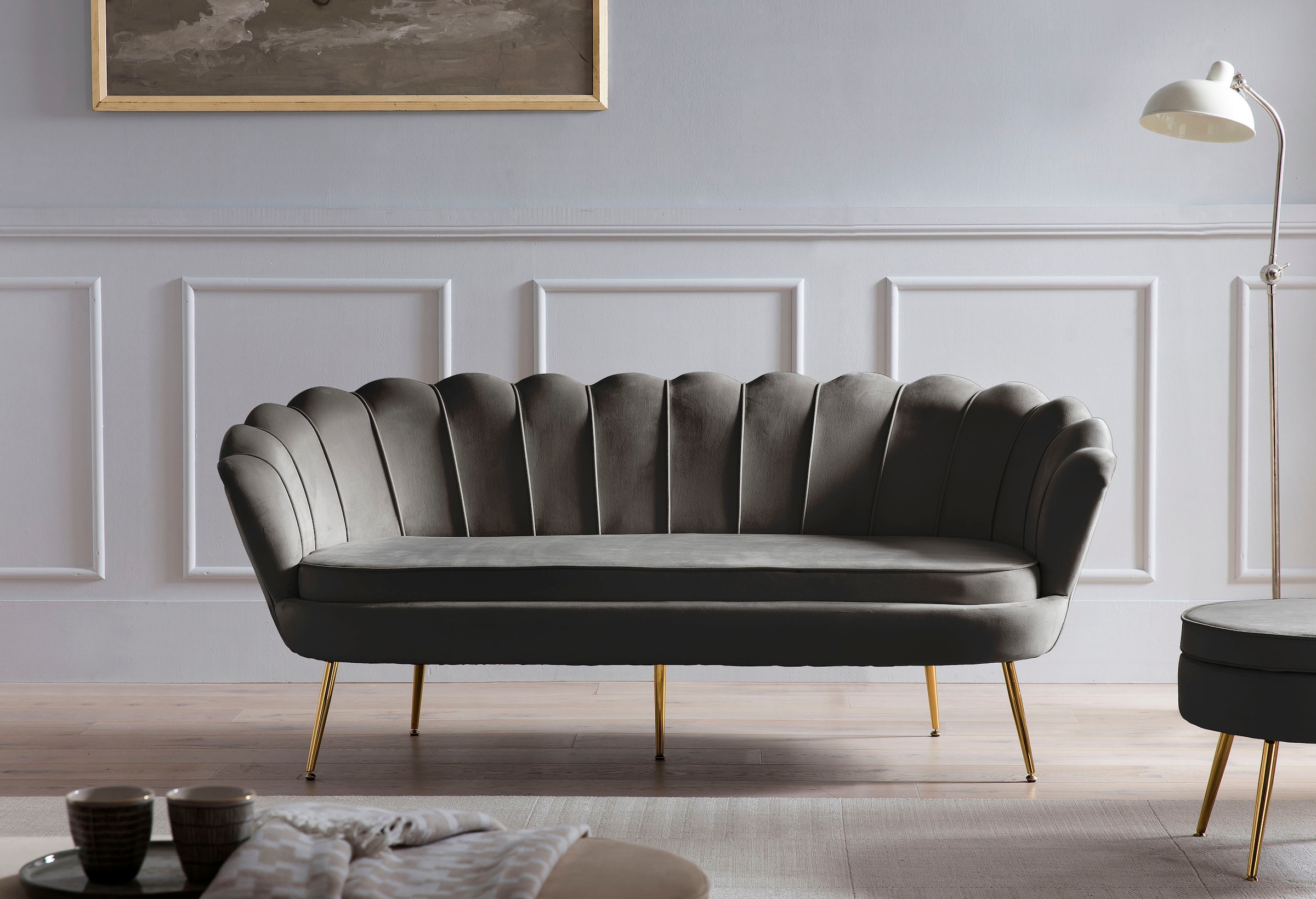 SalesFever 3-Sitzer »Clam«, extravagantes Muscheldesign, Breite 180 cm  online shoppen | Jelmoli-Versand