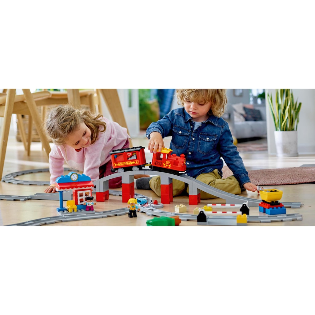 LEGO® Konstruktionsspielsteine »Dampfeisenbahn 10874«