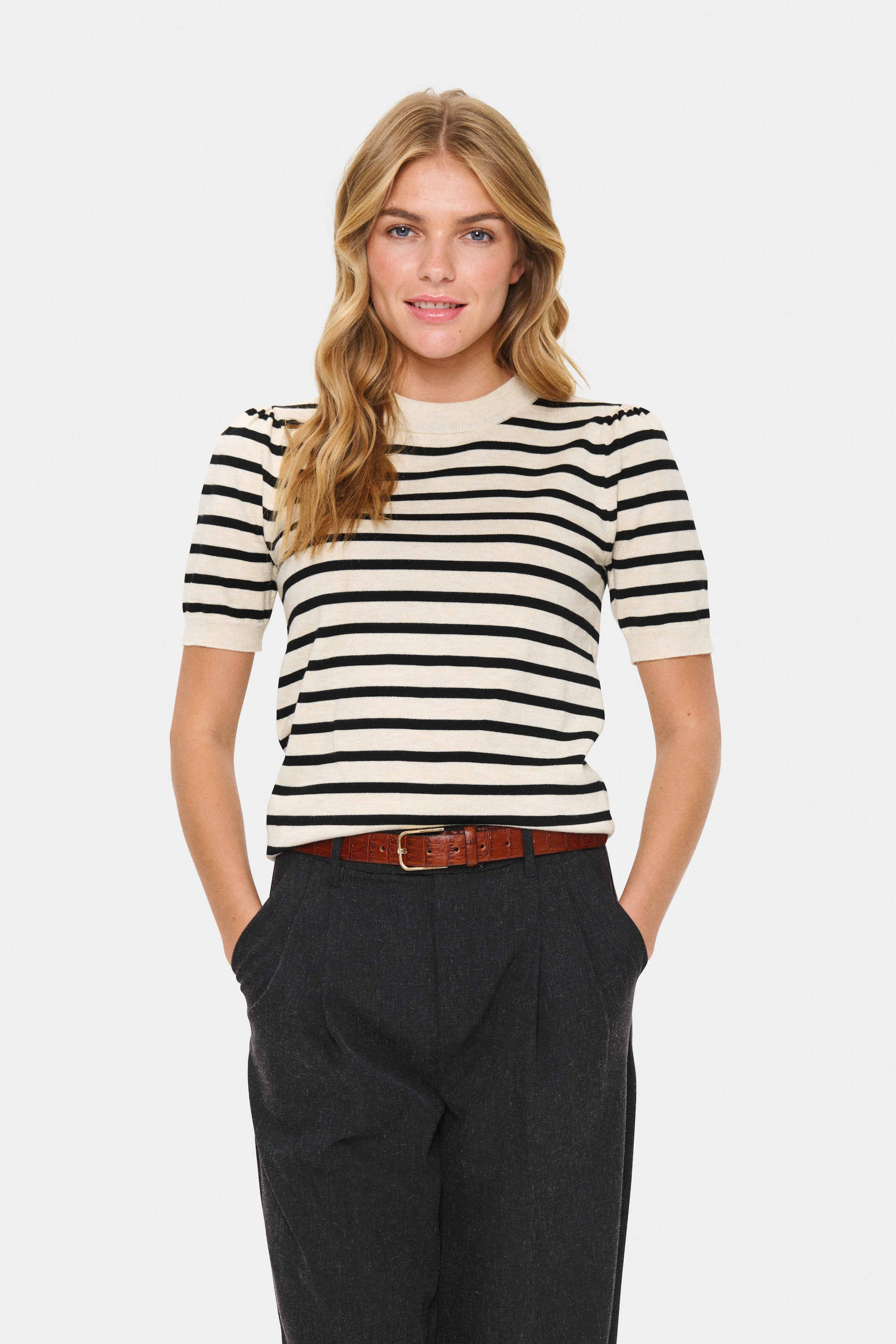 Saint Tropez Kurzarmpullover »MilaSZ SS Striped«