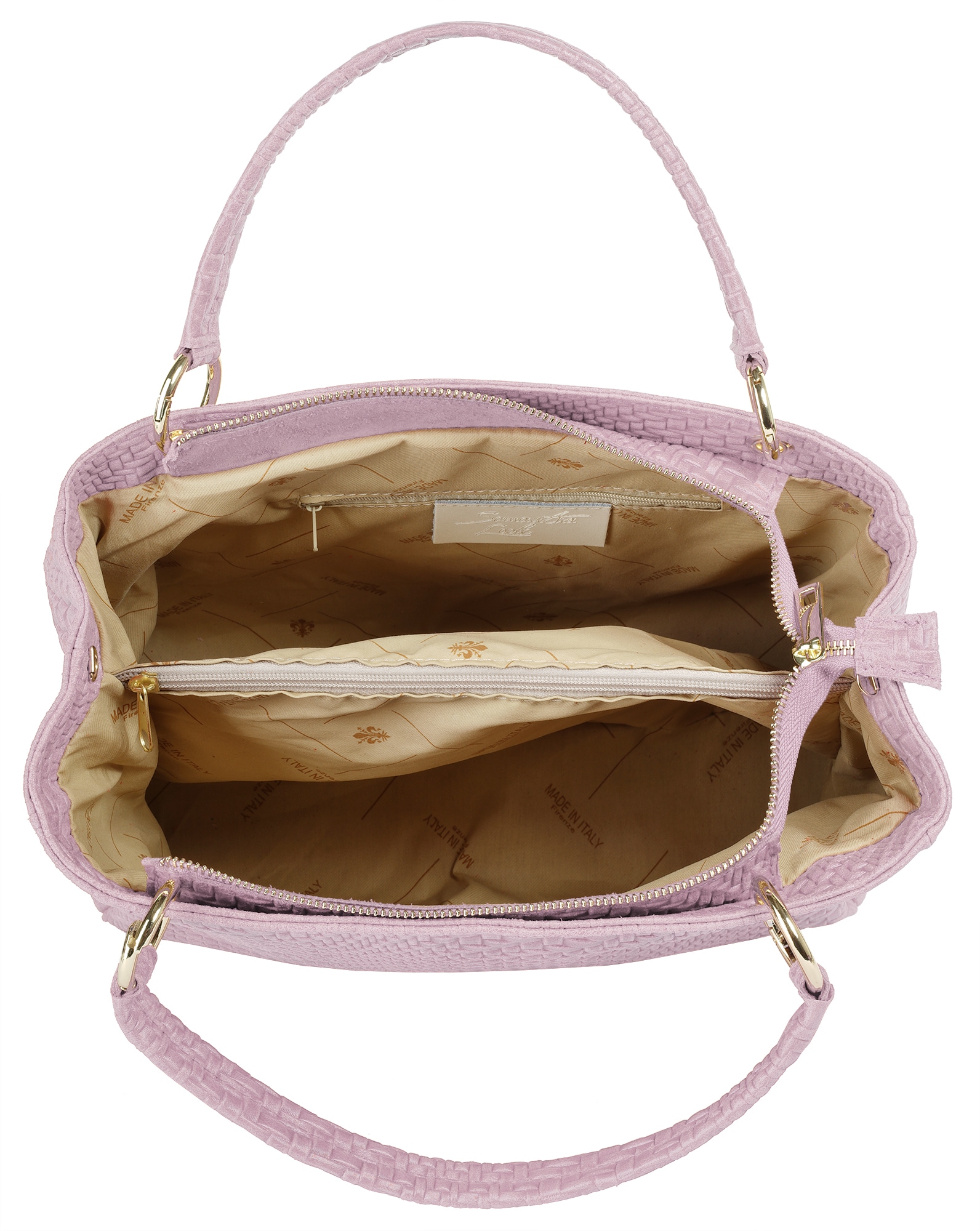 Samantha Look Shopper, echt Leder, Made in Italy