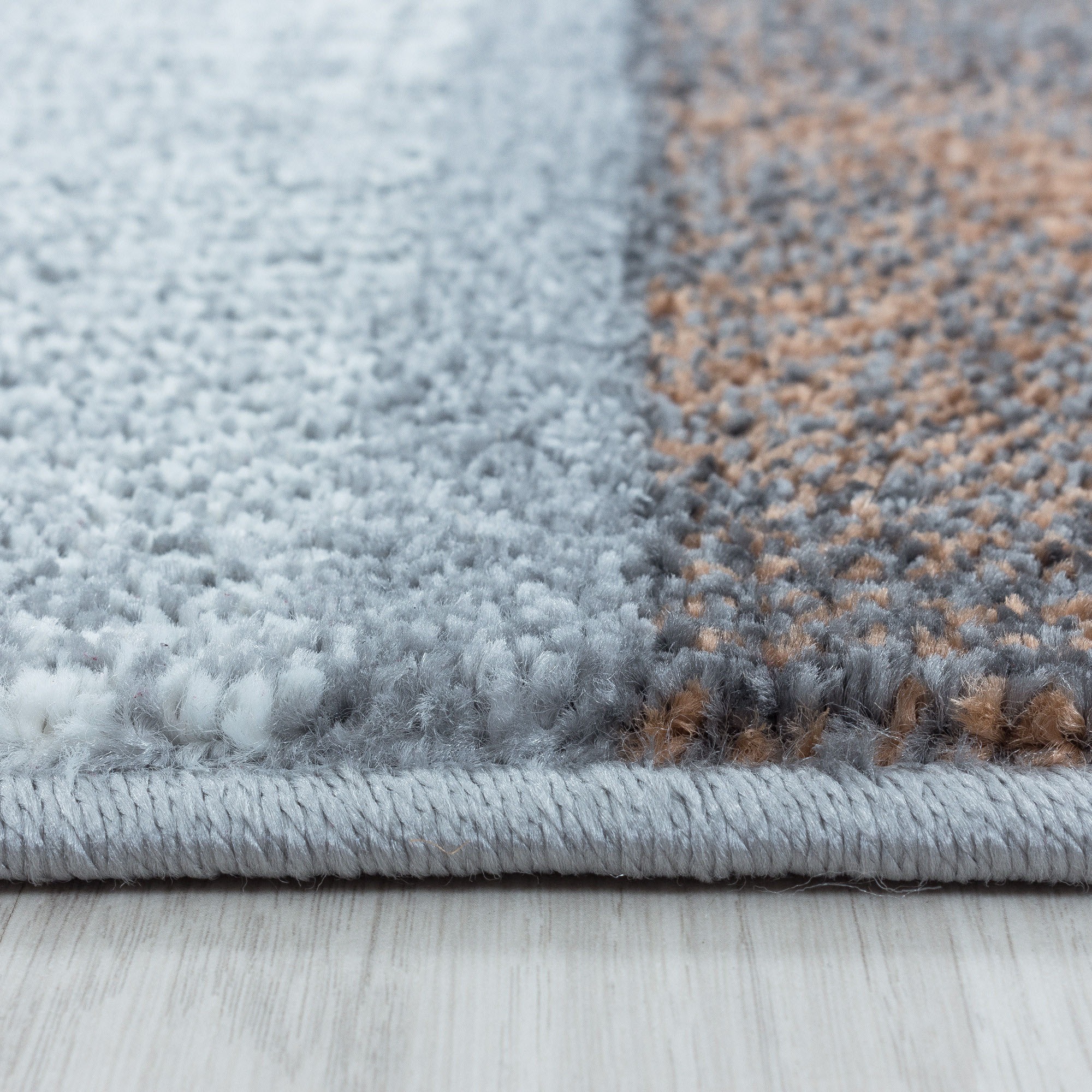 Ayyildiz Teppiche Teppich »OTTAWA 4201«, rechteckig, 8 mm Höhe, Karo Muster, Kurzflor, Wohnzimmer