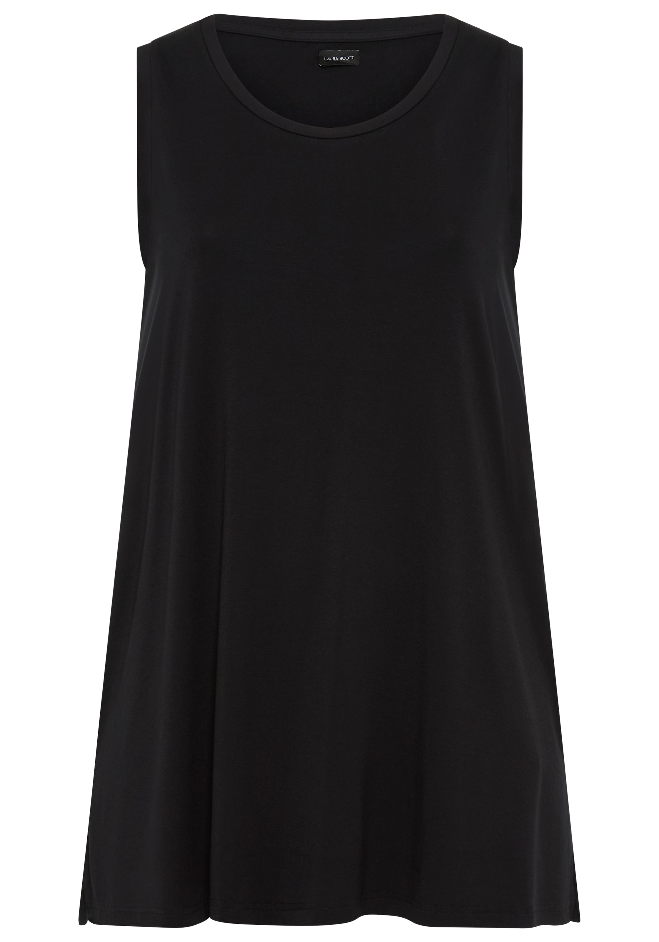 Laura Scott CURVE Longtop, aus fliessendem Jersey mit lockerem Schnitt - GROSSE GRÖSSE