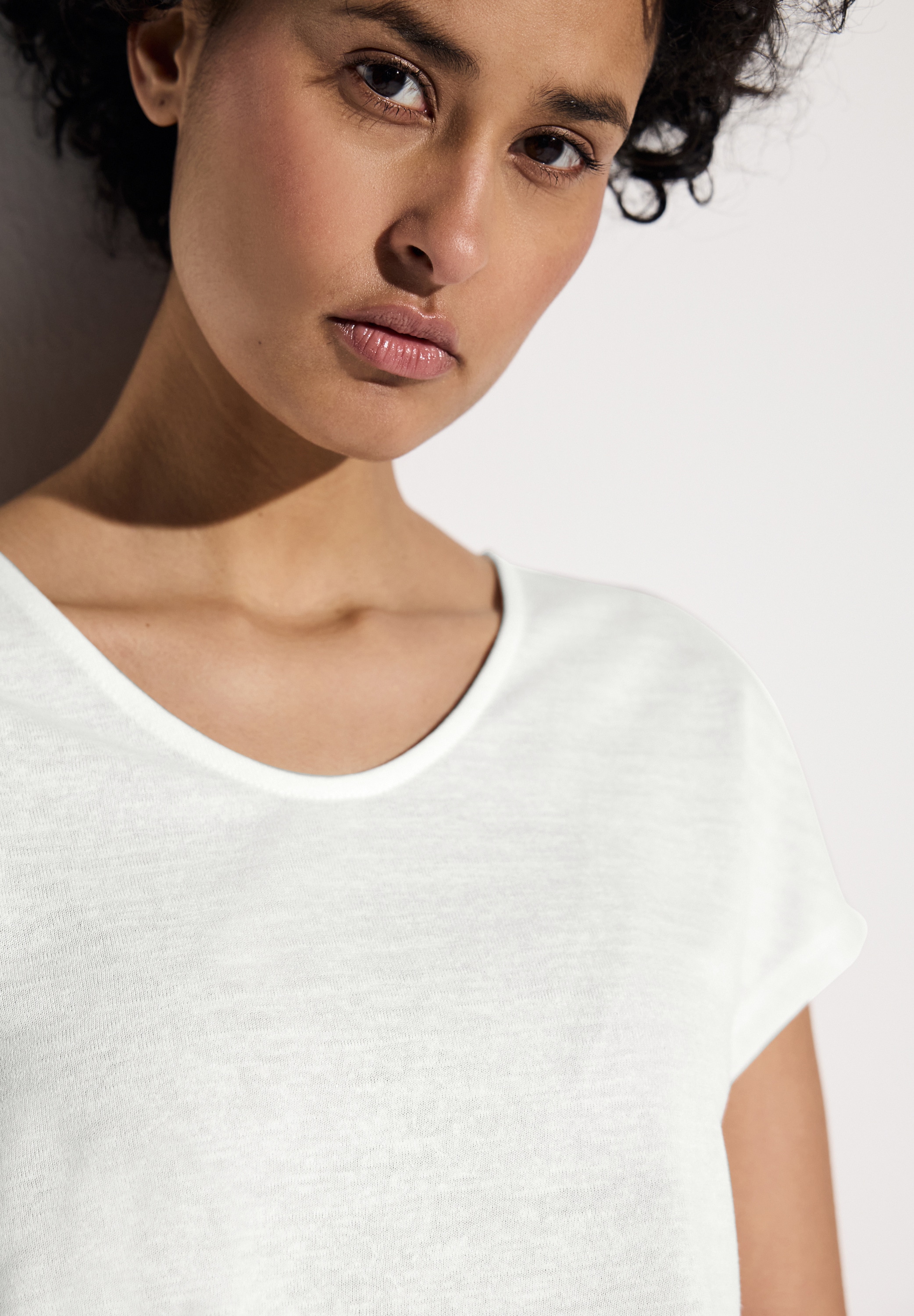 STREET ONE Shirttop, mit seitlichen Schlitzen
