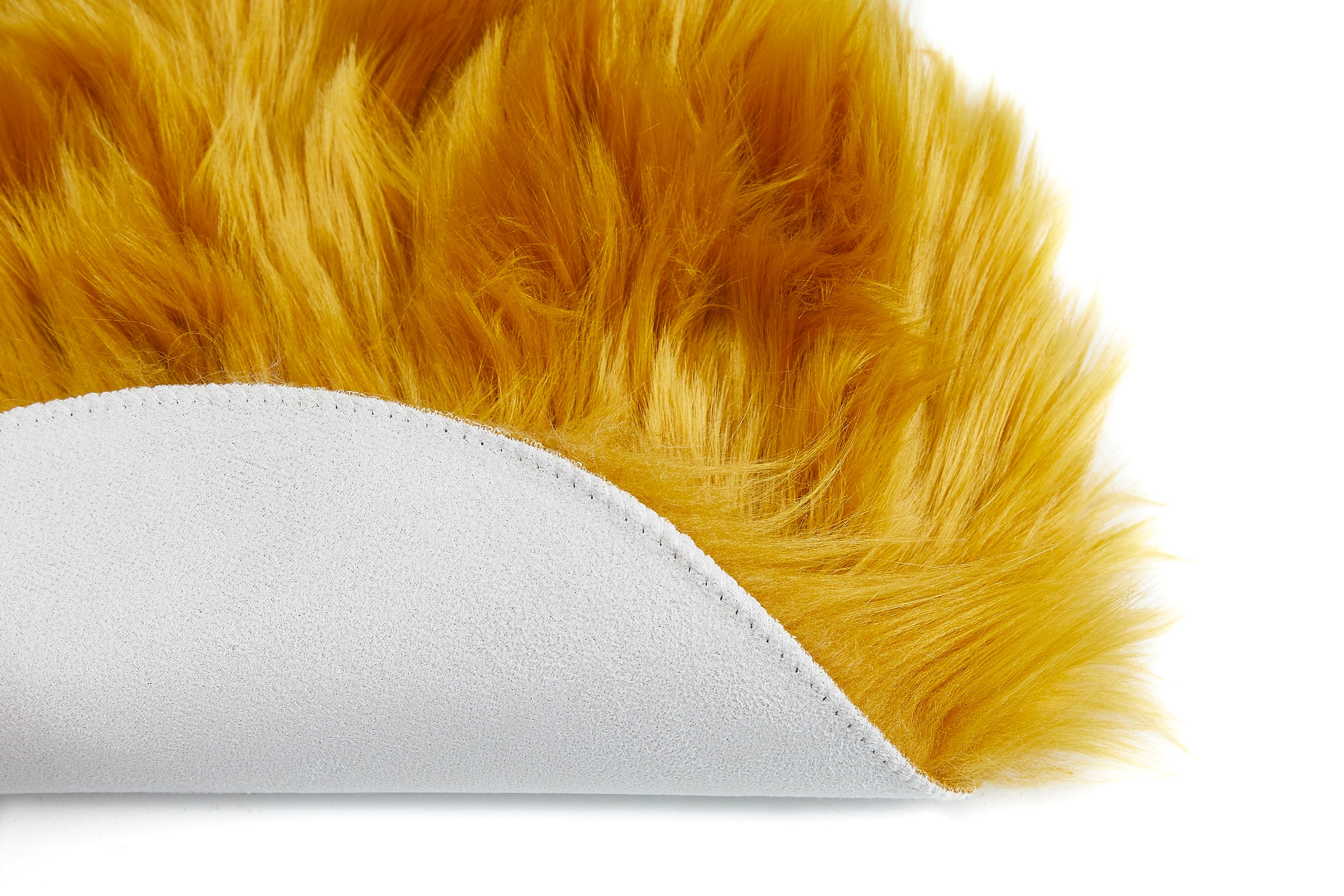 Andiamo Stuhlkissen »Stuhlauflage Ovium«, Sitzauflage, rund, Ø 34 cm, Kunstfell, waschbar, 4er Set