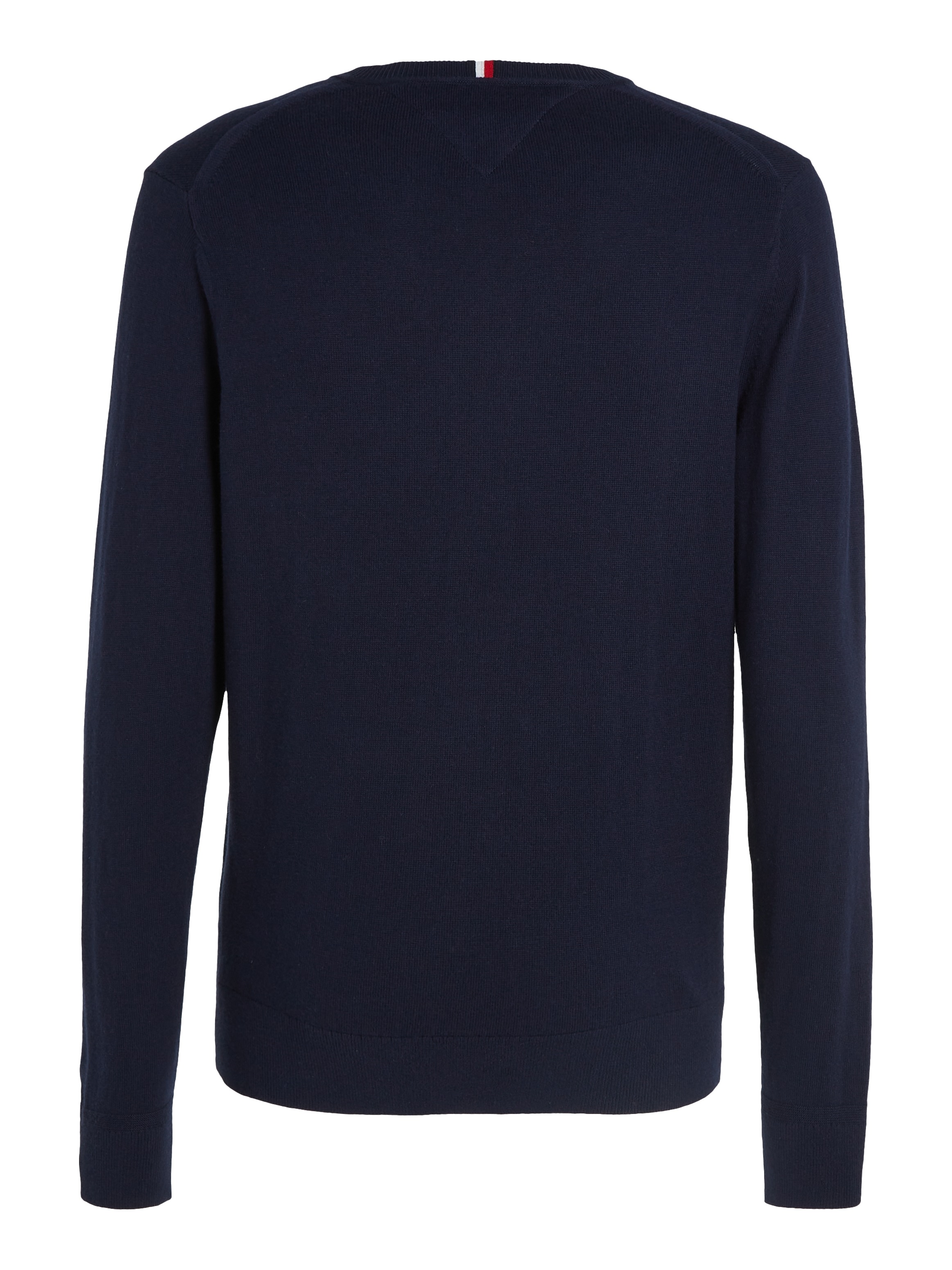 Tommy Hilfiger V-Ausschnitt-Pullover »PIMA ORG CTN CASHMERE V NECK«