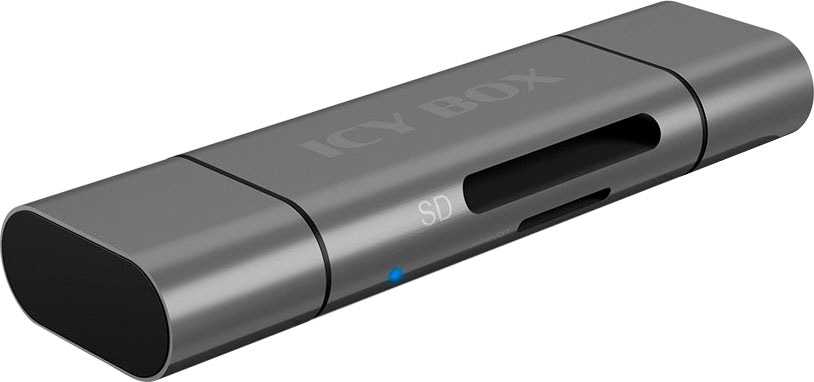 ICY BOX Computer-Adapter »ICY BOX SD/MicroSD USB 3.0 Card Reader mit Type-C®/-A/microB und OTG«