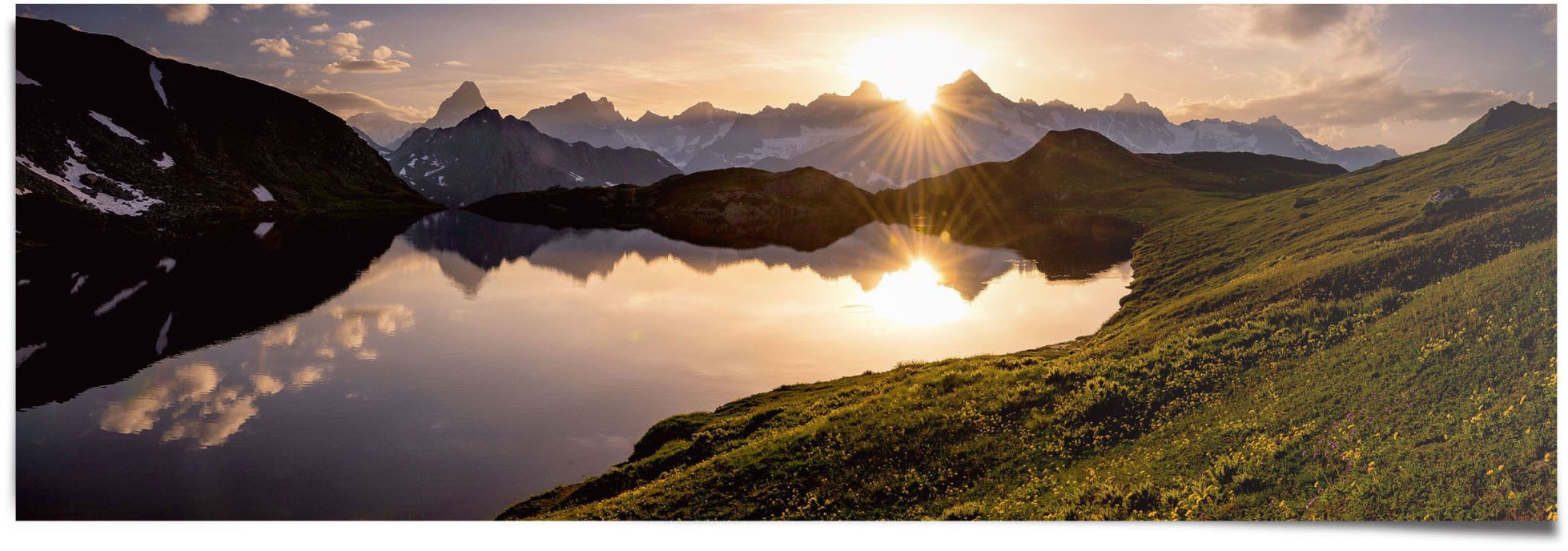 Reinders! Poster »Bergsee Sonnenuntergang«, (1 St.)