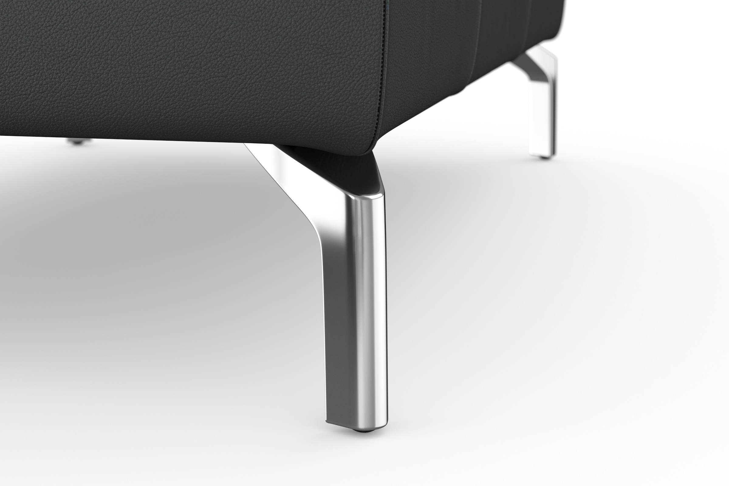 sit&more Hocker »Bendigo«, mit Klappfunktion, Bodenfreiheit 15 cm, wahlweise in 2 Fussfarben