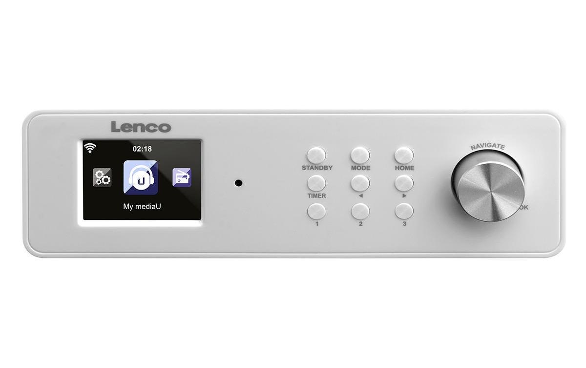 Lenco Internet-Radio »KCR-2014 Weiss«, (WLAN Internetradio-FM-Tuner)