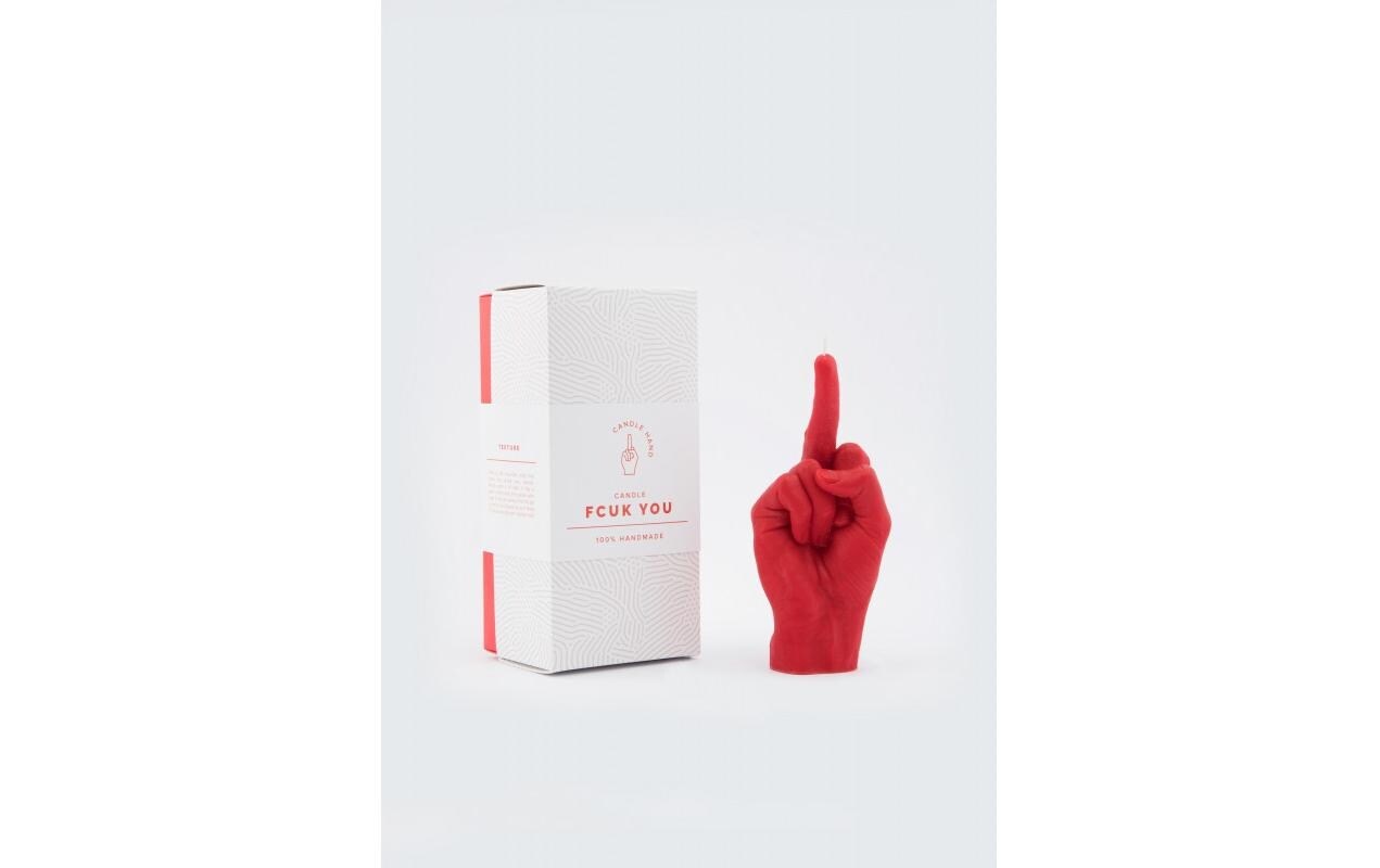 Formkerze »Mandatus Candle Hand F*ck you«