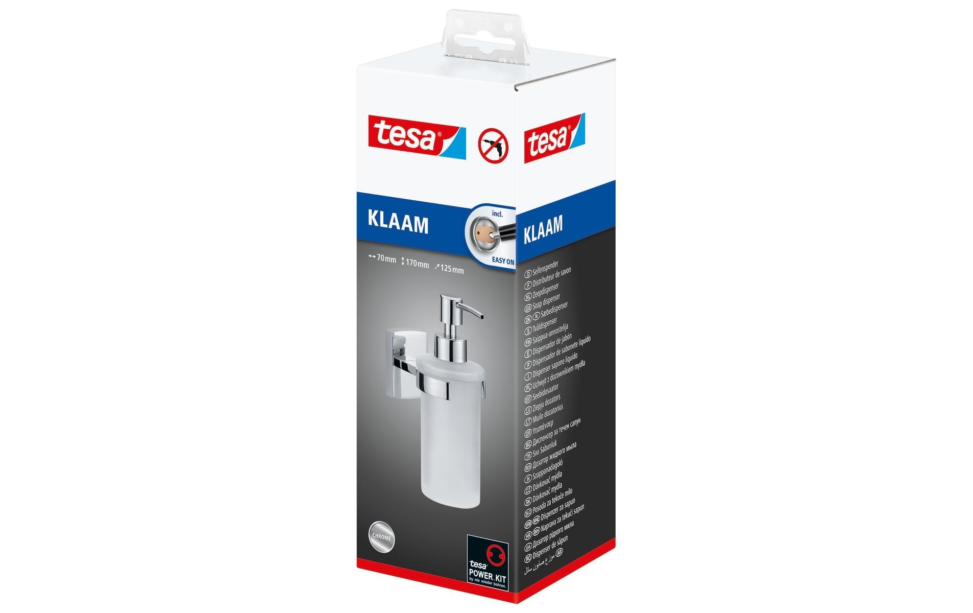 tesa Seifenspender »Klaam 200 ml Silberfarben«