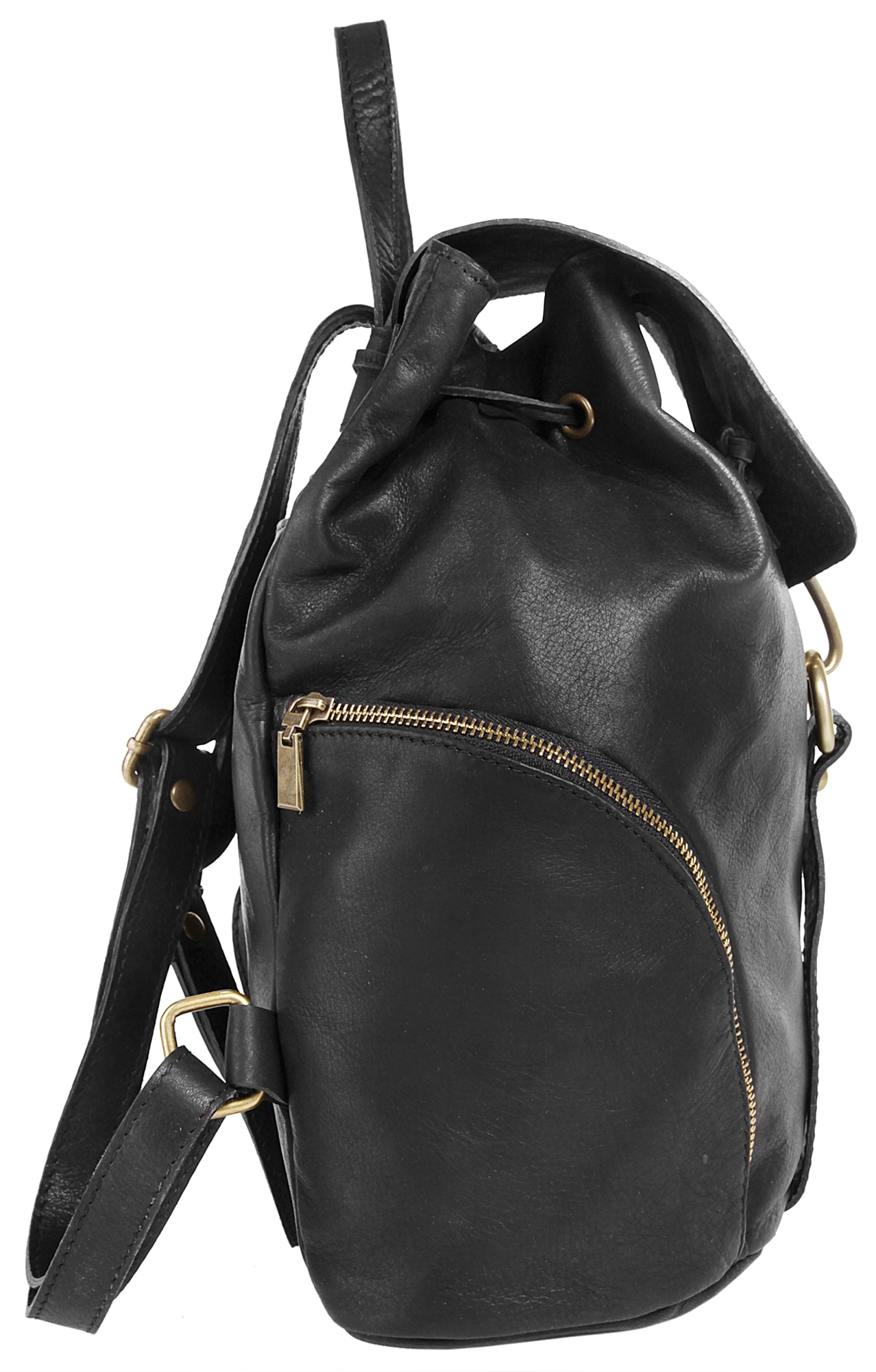 forty° Cityrucksack, echt Leder, Made in Italy
