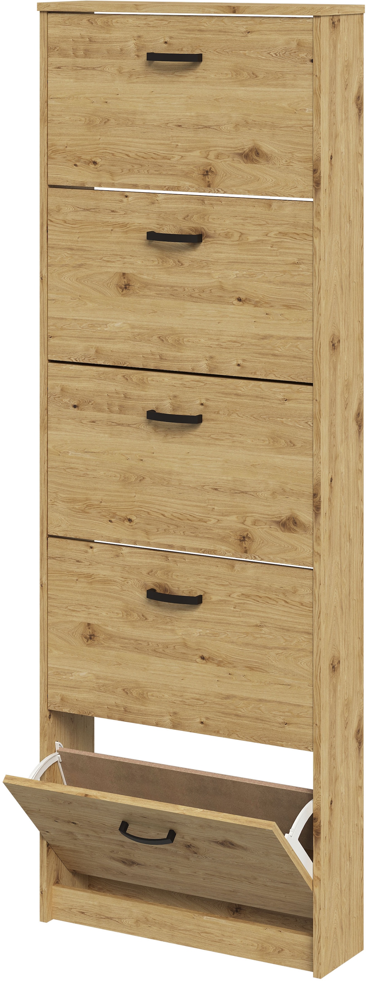 FMD Schuhschrank »Step 5«, Schuhkipper mit 5 Schuhklappen, Höhe 168,5 cm, Tiefe 17 cm