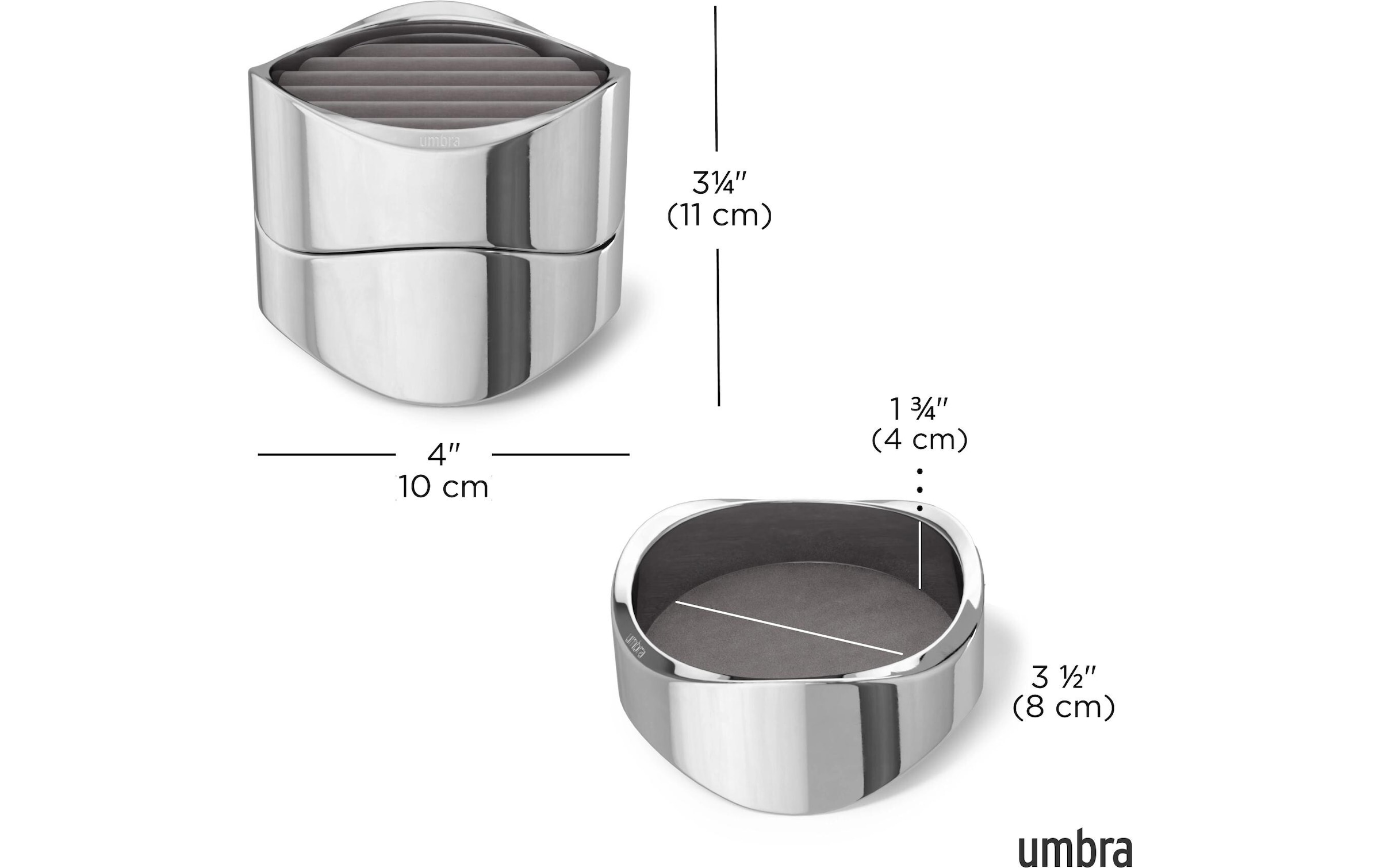 Umbra Aufbewahrungsbox »Mavy 11 cm Silberfarben«