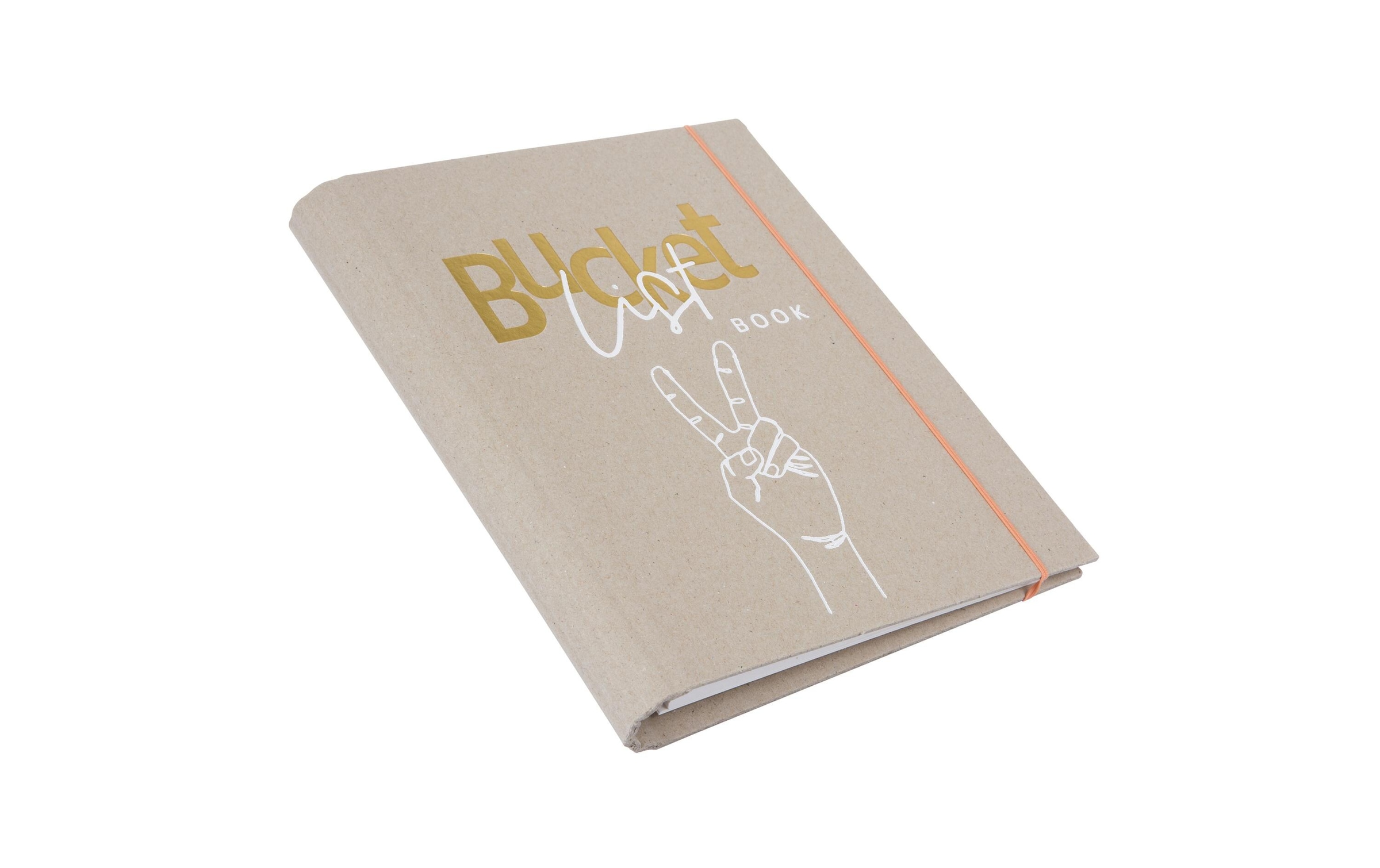Goldfarbenbuch Fotoalbum »Ringbuch Bucket List Braun«
