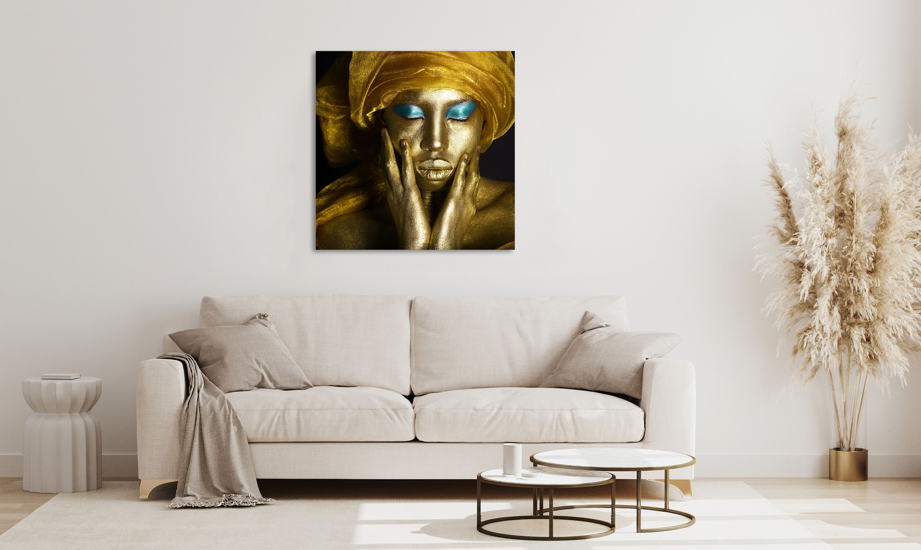 queence Acrylglasbild "Ellyas" Bilder von Frauen Frau Gesicht Kunst 1 Stk. tlg. Fine Art-Print in Galeriequalität