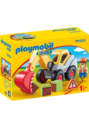 Konstruktions-Spielset »Schaufelbagger (70125), Playmobil 123«