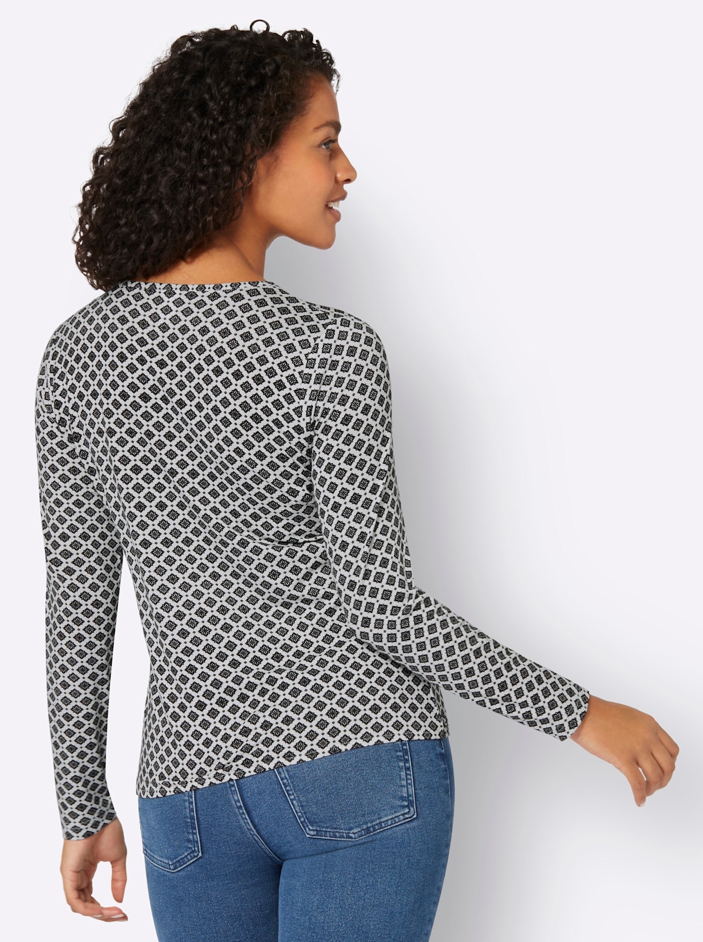 Inspirationen V-Shirt »Druck-Shirt«, (1 tlg.)
