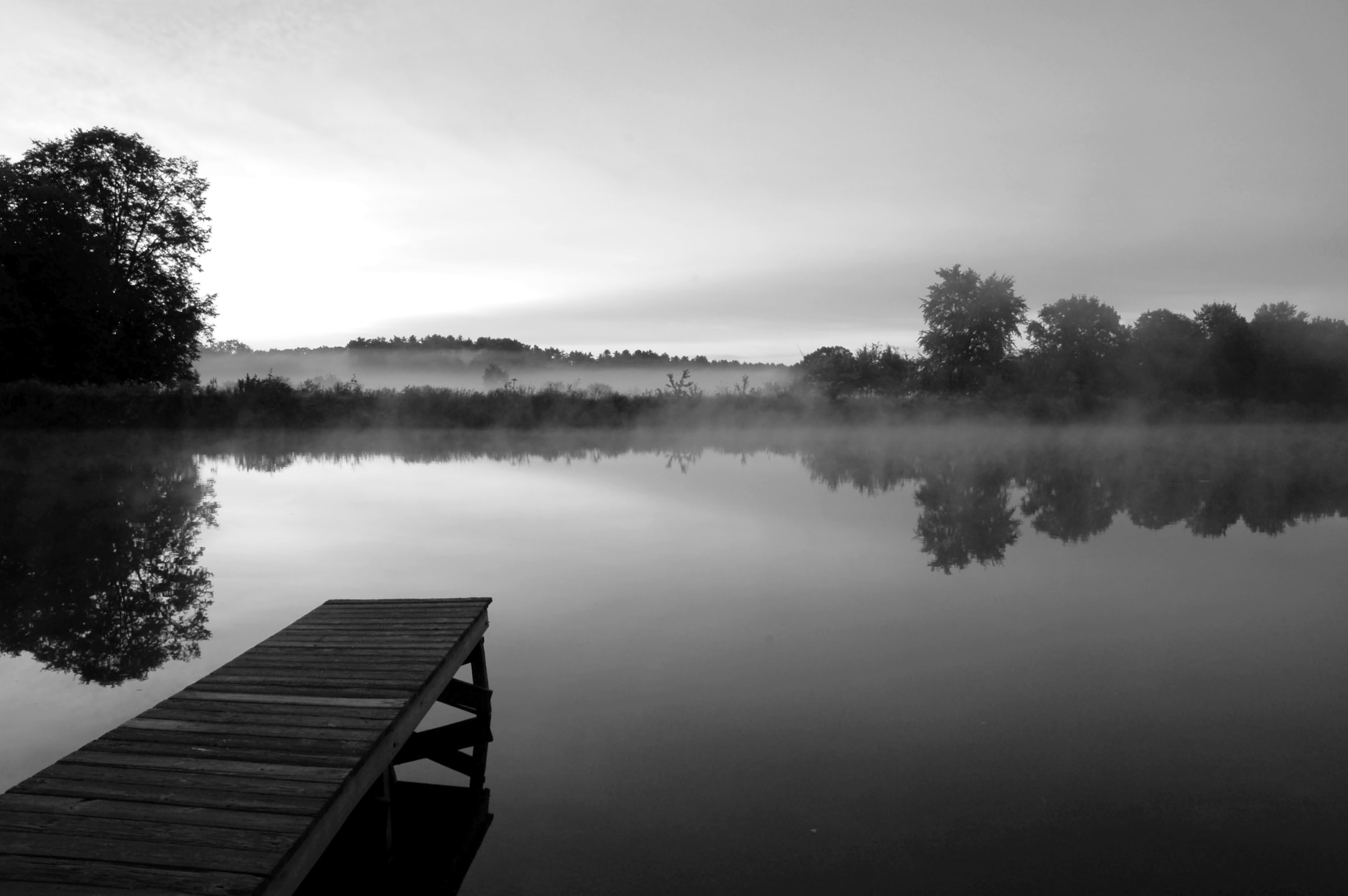 Papermoon Fototapete »See Schwarz & Weiss«