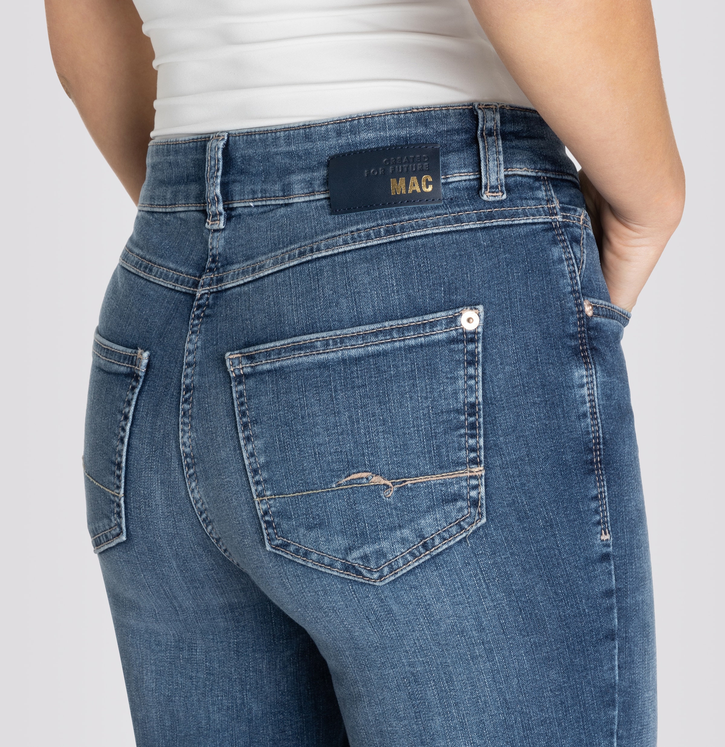 MAC Stretch-Jeans »Melanie«, Gerade geschnitten