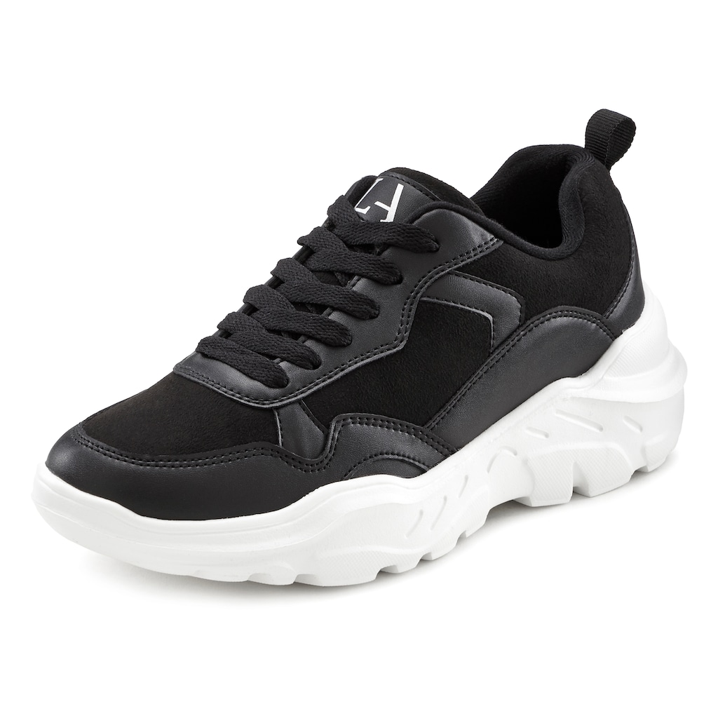 LASCANA Sneaker, mit ultraleichter Chunky Sohle und weicher Innensohle