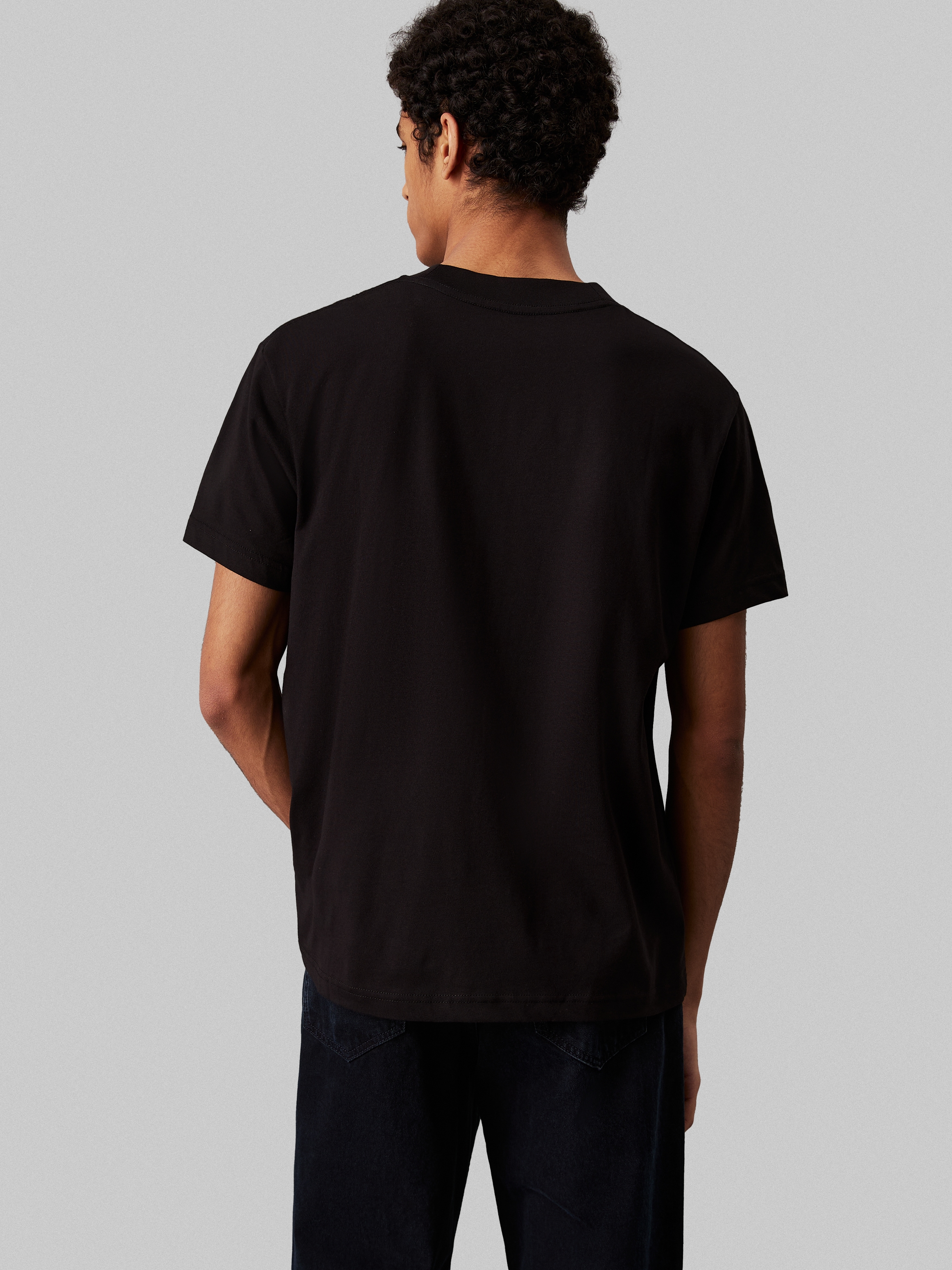 Calvin Klein Jeans Rundhalsshirt »TEXTURED MONOLOGO TEE«, Logodruck
