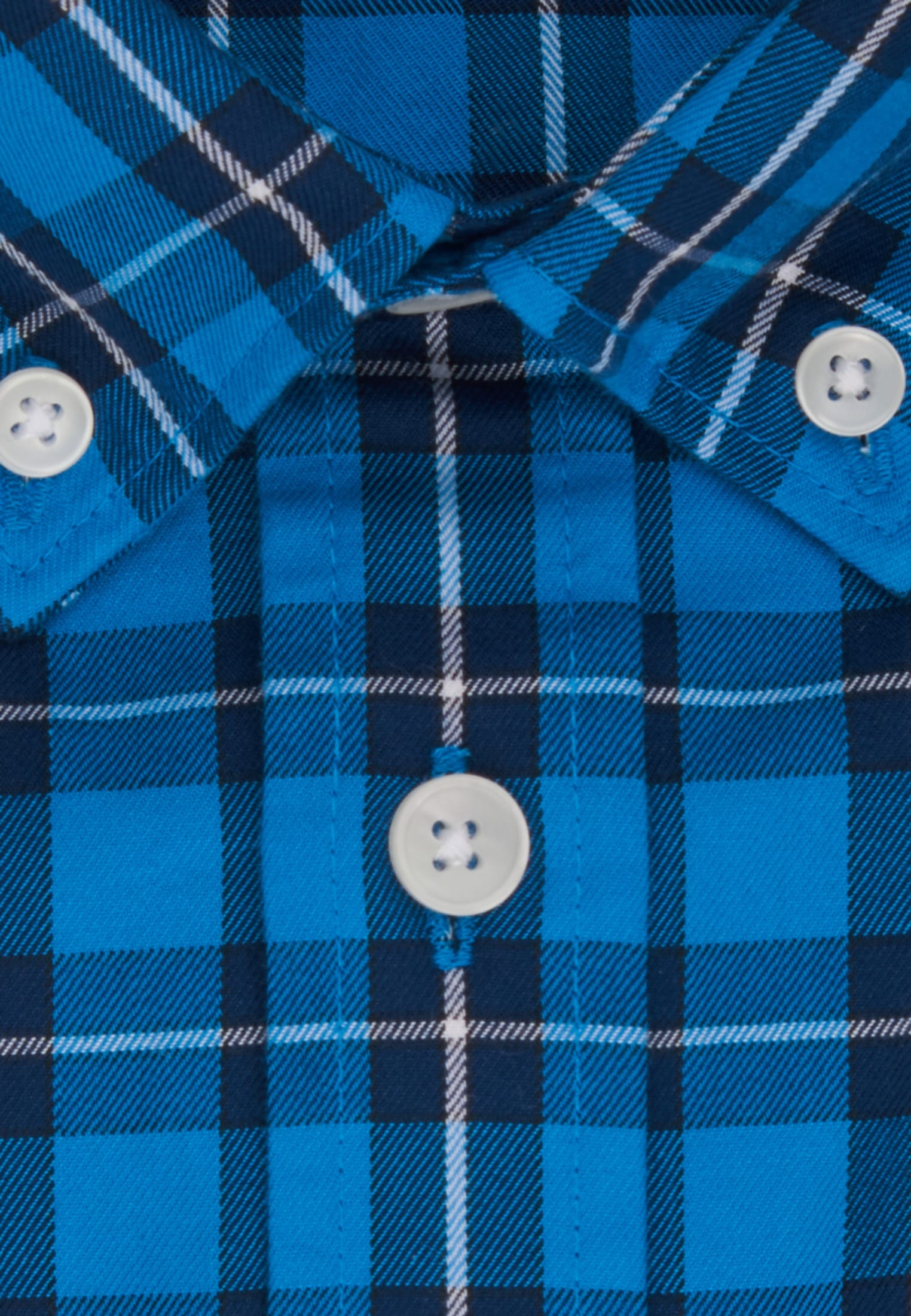 seidensticker Businesshemd »Schwarze Rose«, Regular Kurzarm Button-Down-Kragen Karo